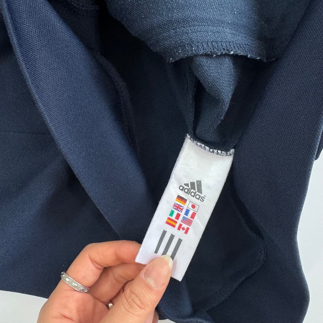 Adidas 아디다스 옐로우 로고 네이비 져지  상품이미지6