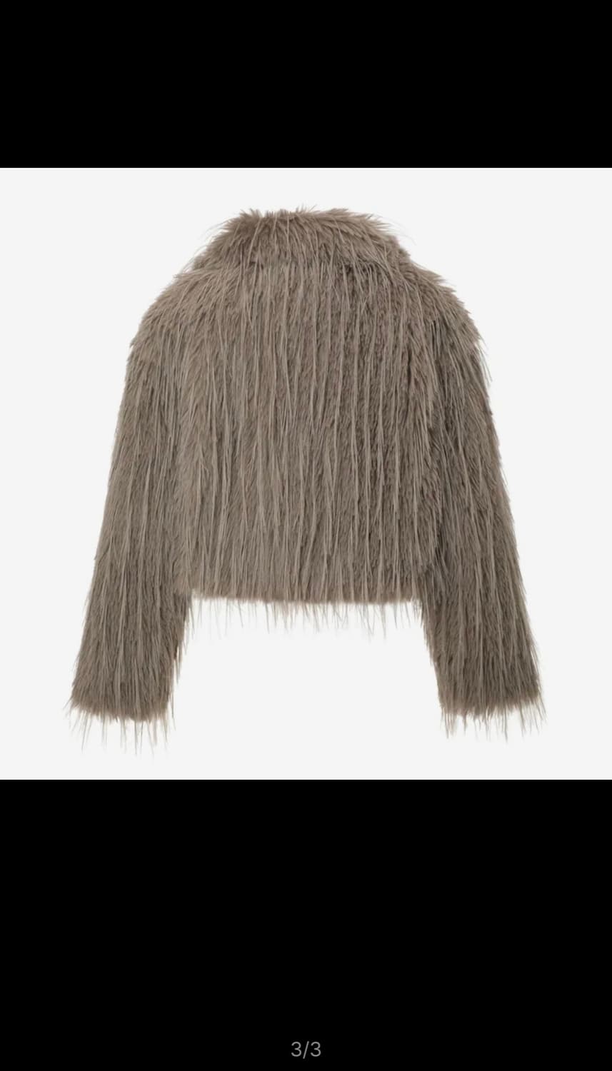 카키포인트 Shaggy Fur Jacket (brown) 상품이미지3