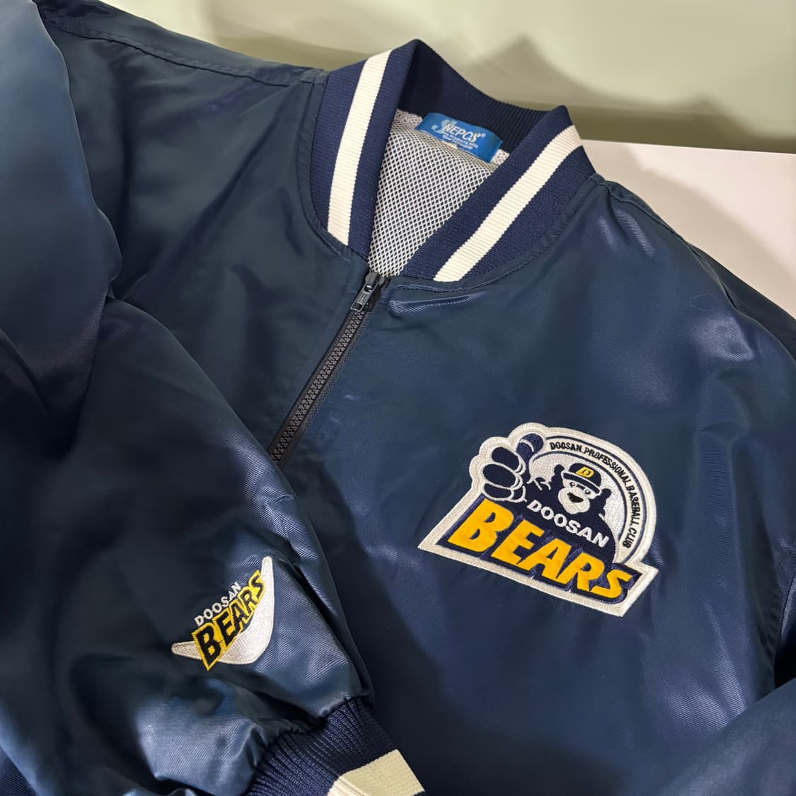 L-XL 네포스 KBO 두산베어스 춘추 야구점퍼 상품이미지2