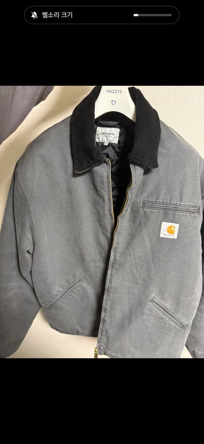 칼하트 wip op 디트로이트 자켓 그래파이트 상품이미지2