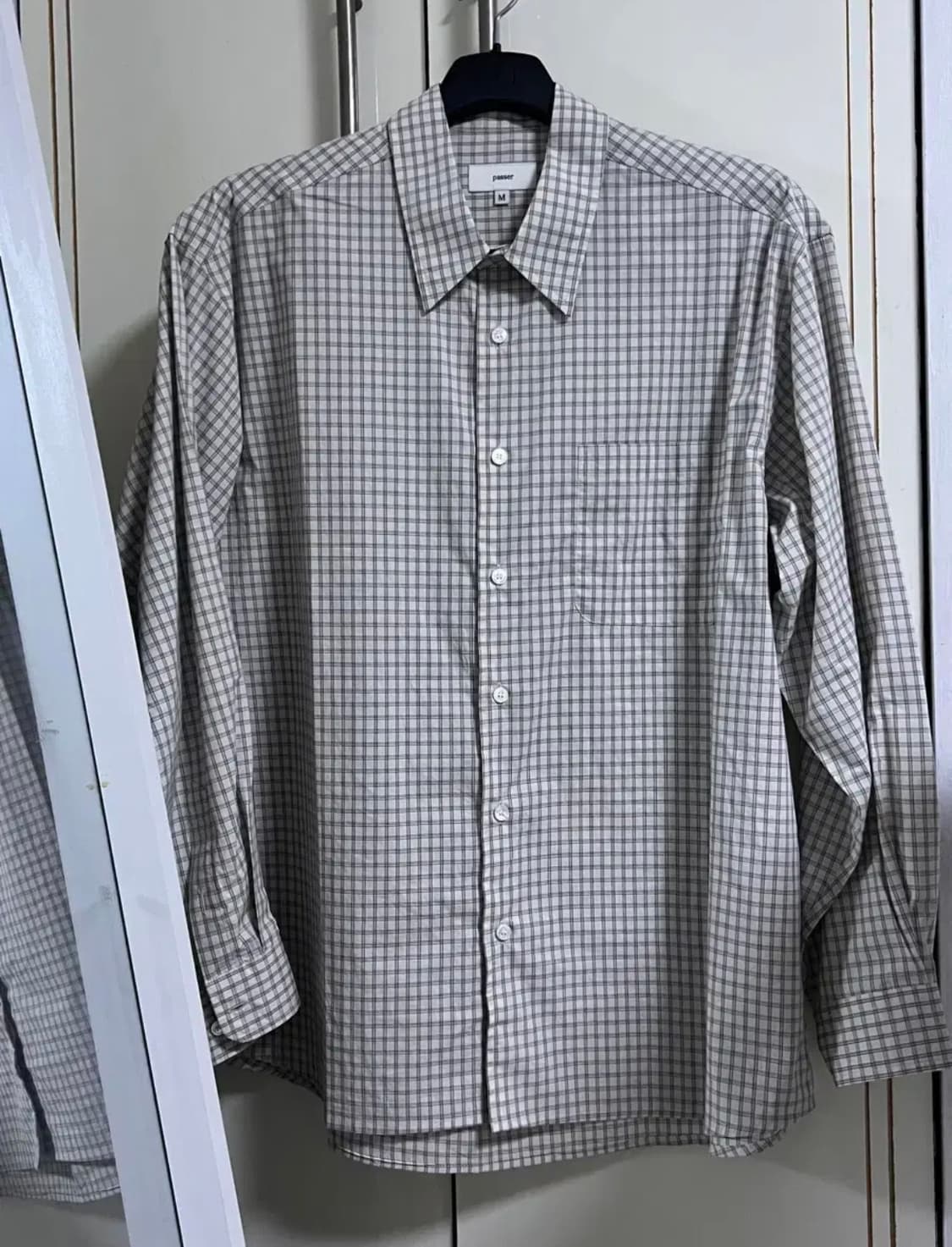 파세르 셔츠 daily check shirts ivory m사이즈 상품이미지2