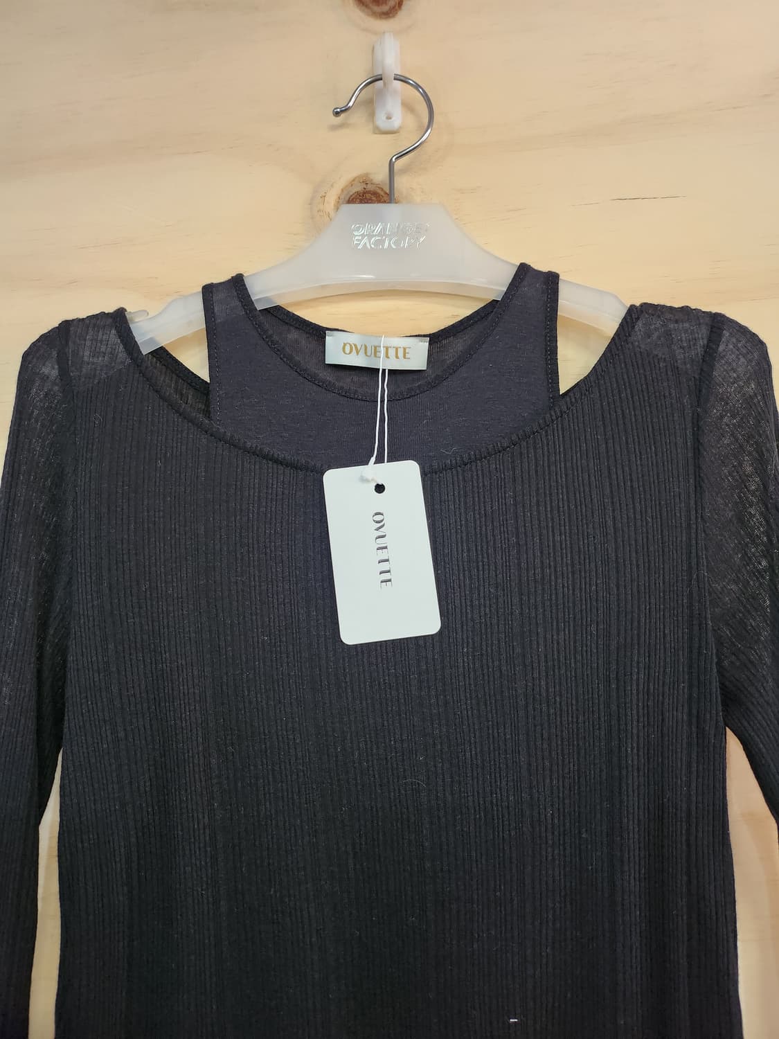 451) OVUETTE 컷아웃 긴팔 티셔츠 상품이미지4