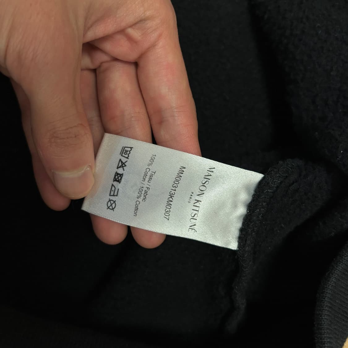 [L] 메종키츠네 스피디폭스 맨투맨 블랙 상품이미지4