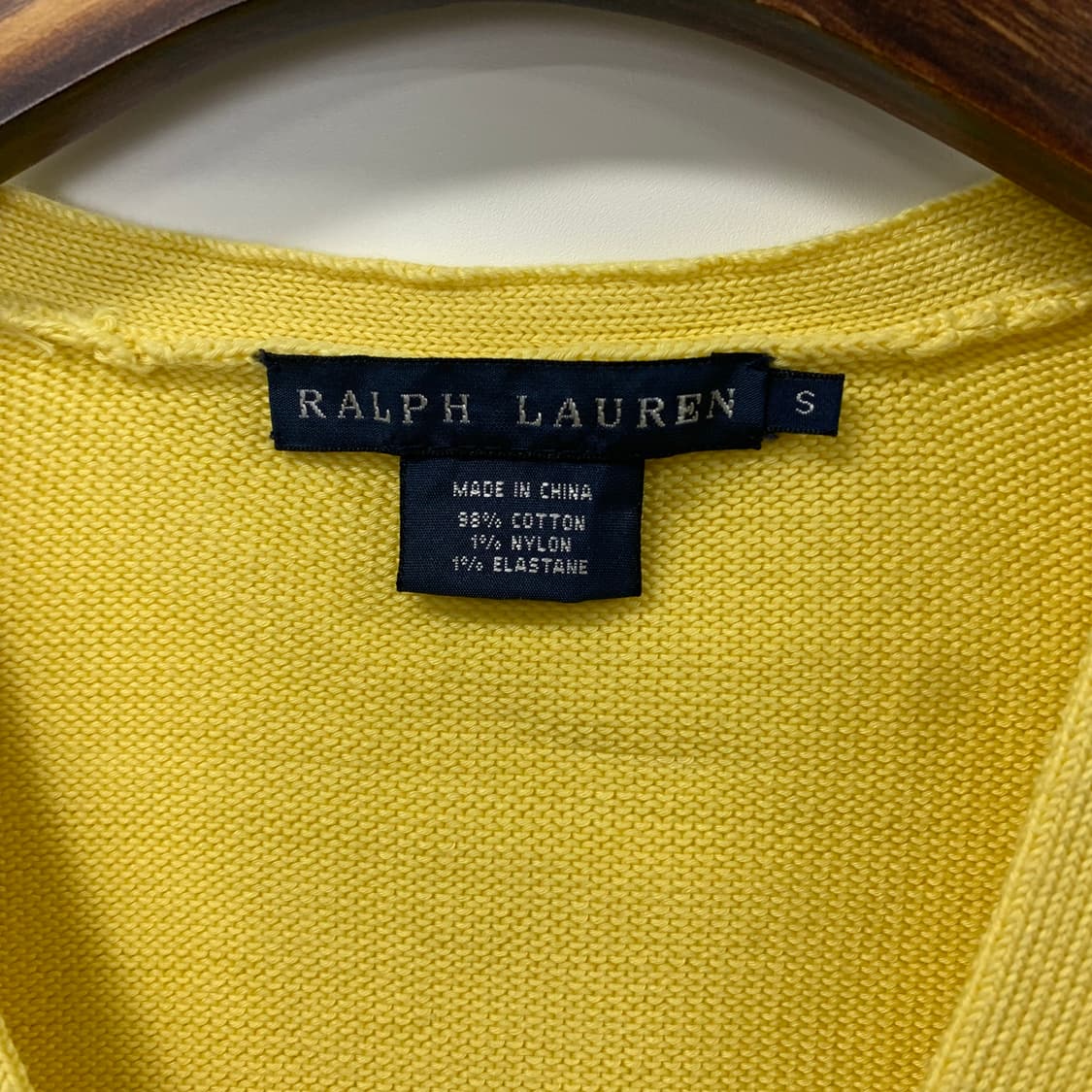 랄프로렌 옐로 니트 가디건 상품이미지4