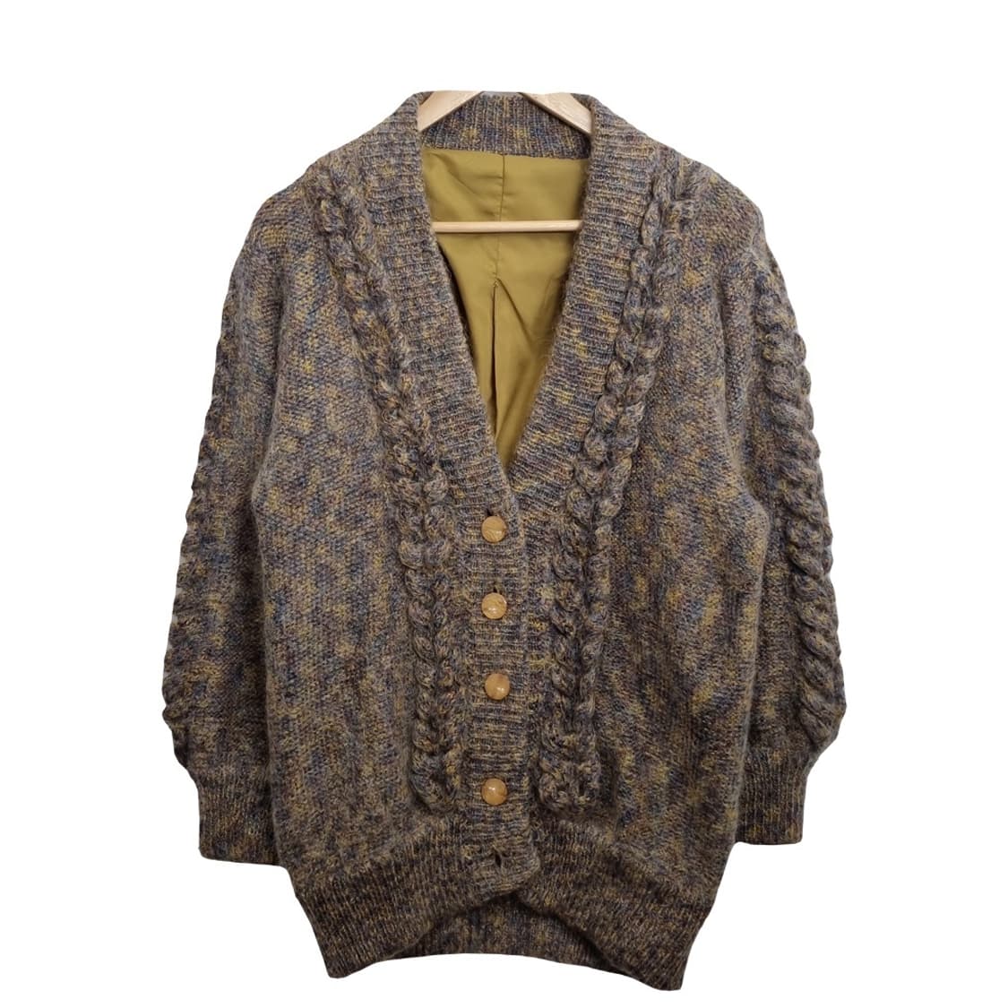 JPN 빈티지 브라운 모헤어 가디건  상품이미지1
