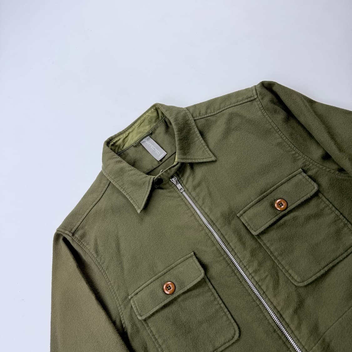 언어펙티드 퍼티그 올리브색상 셔츠자켓 상품이미지2