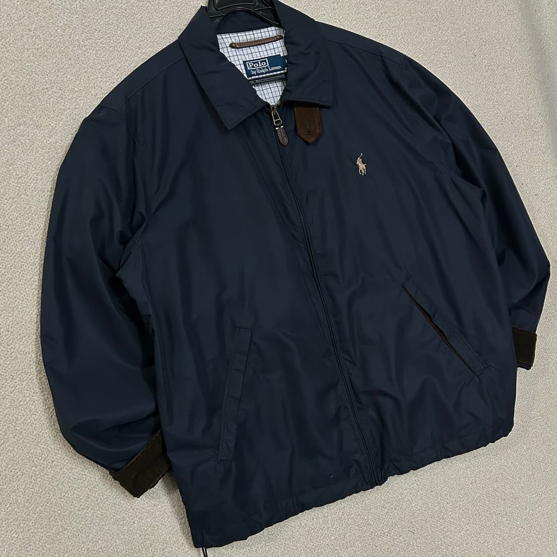 (L) 폴로 랄프로렌 네이비 폴리쉘 스윙톱 자켓 상품이미지3