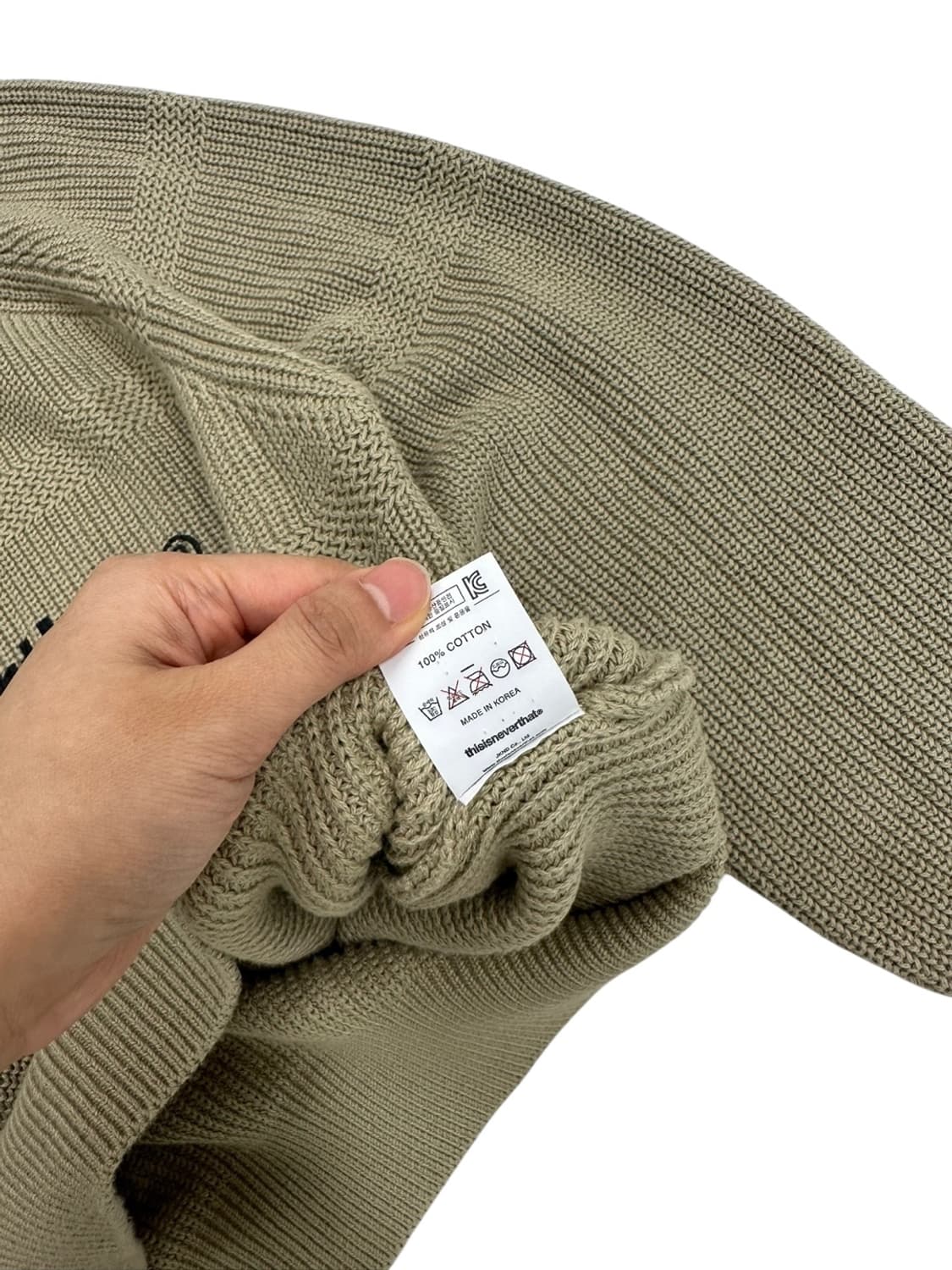 디스이즈네버댓 니트 베이지 (L)  상품이미지7