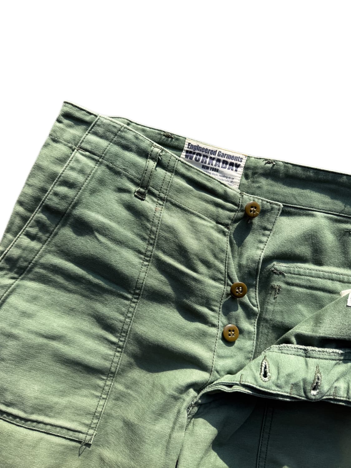 엔지니어드 가먼츠 리버스 새틴 퍼티그 팬츠 S(-33in) 상품이미지4