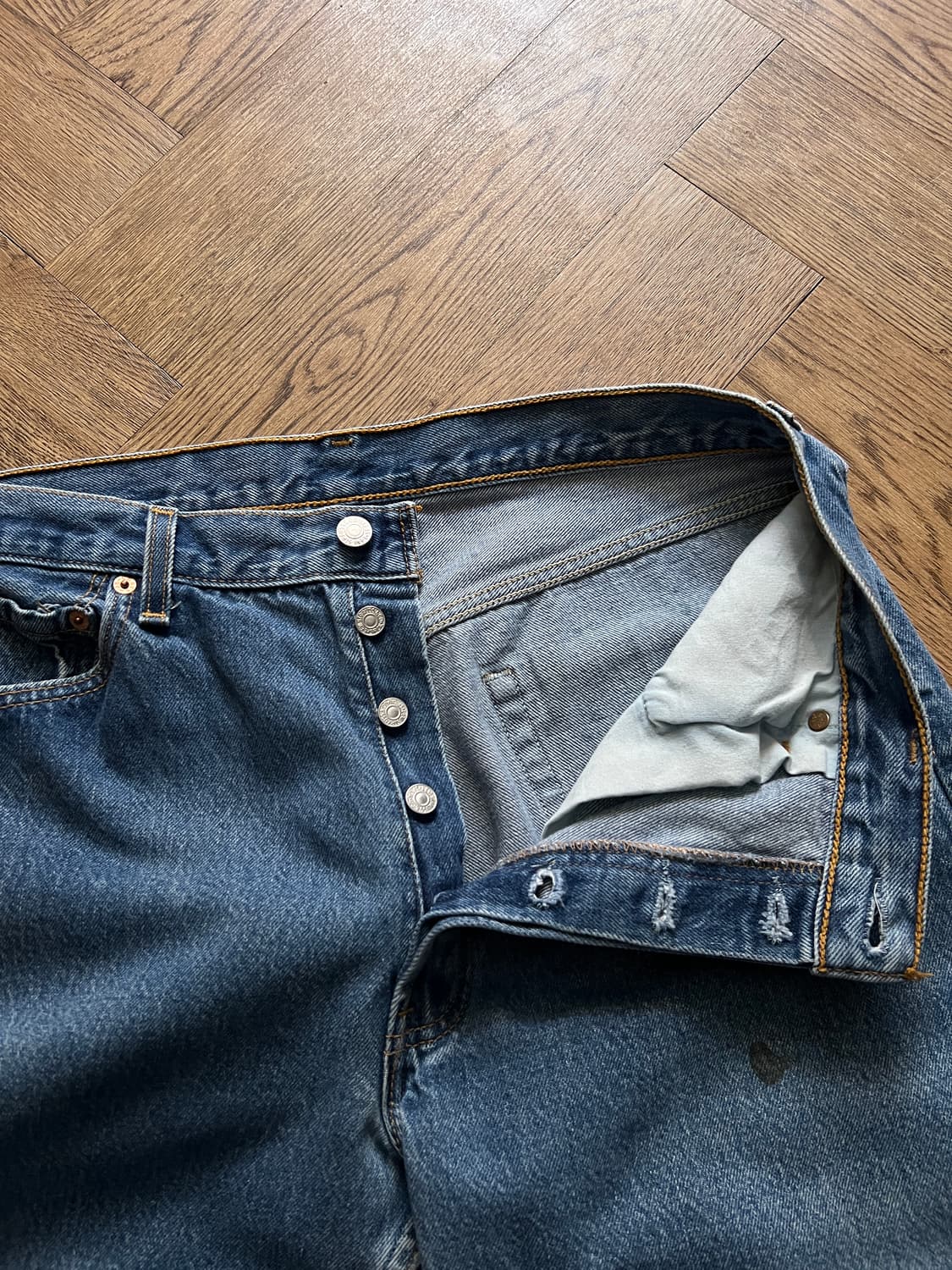 [36]리바이스 501 Made in USA 데님 팬츠 S28 상품이미지4