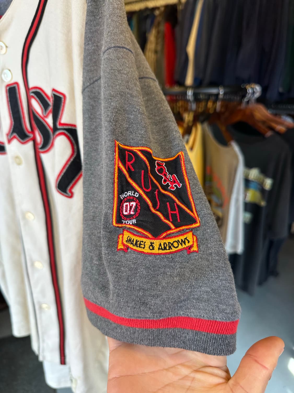 러시 Rush 락밴드 투어 2007 베이스볼 져지  상품이미지6