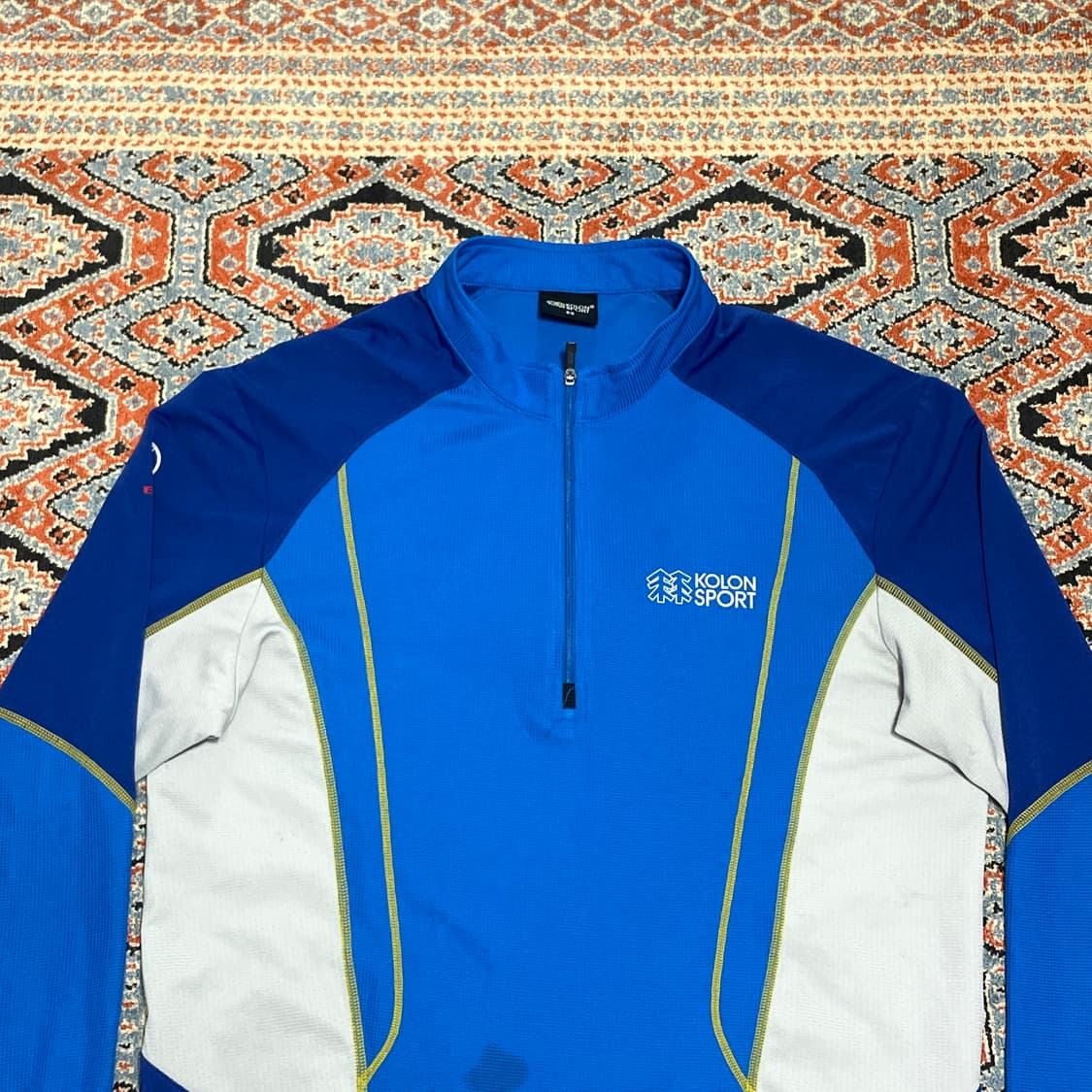 코오롱스포츠 블루 기능성 반집업 티셔츠 남성95 상품이미지2