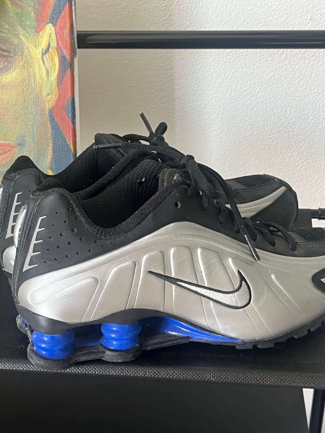 나이키 r4 블랙/블루 240 상품이미지4