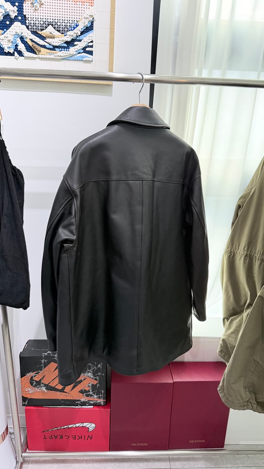 4size)  네스트로브컨팩트 램 레더 헌팅자켓 상품이미지3