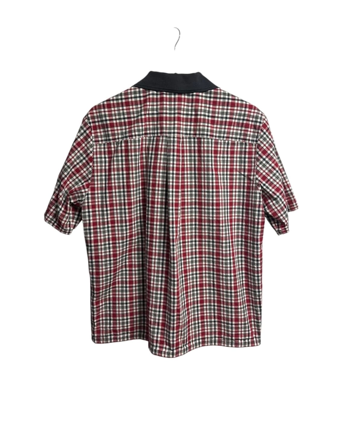커스텀멜로우 저지 카라 레드 코튼 체크셔츠 L(100)size 상품이미지5