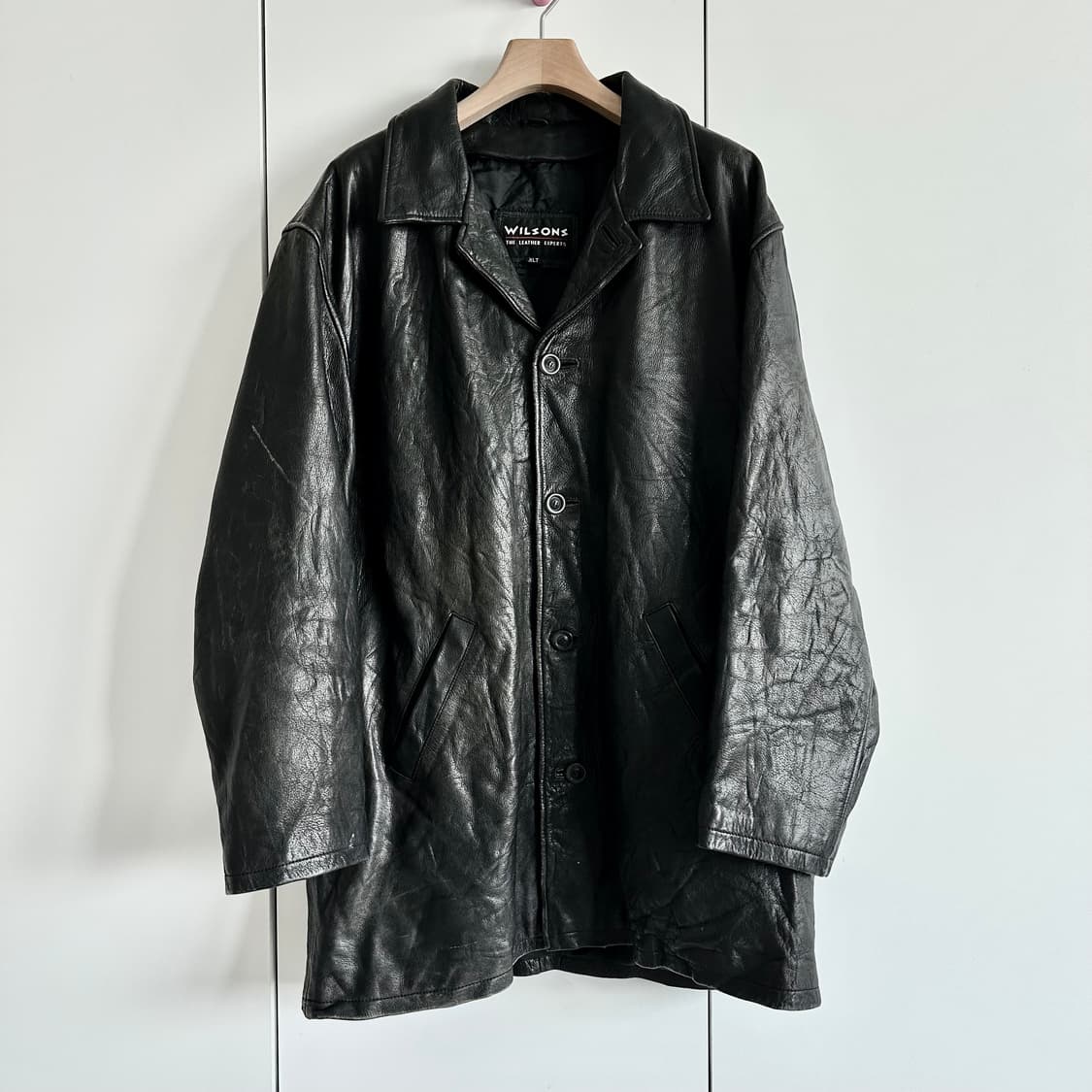 윌슨즈레더 레더 싱글카라 코트 상품이미지2