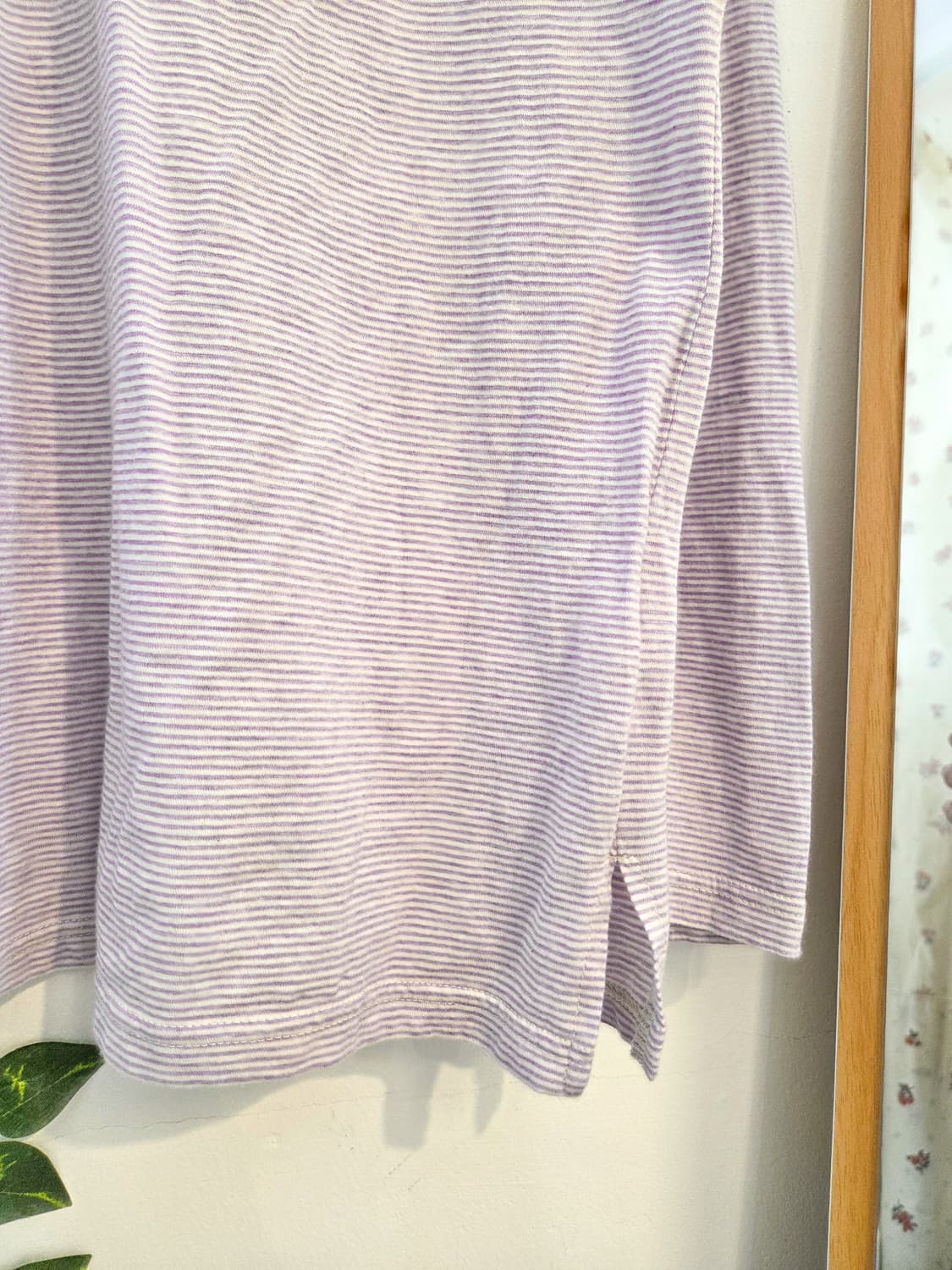연보라 스트라이프 슬리브 상품이미지3