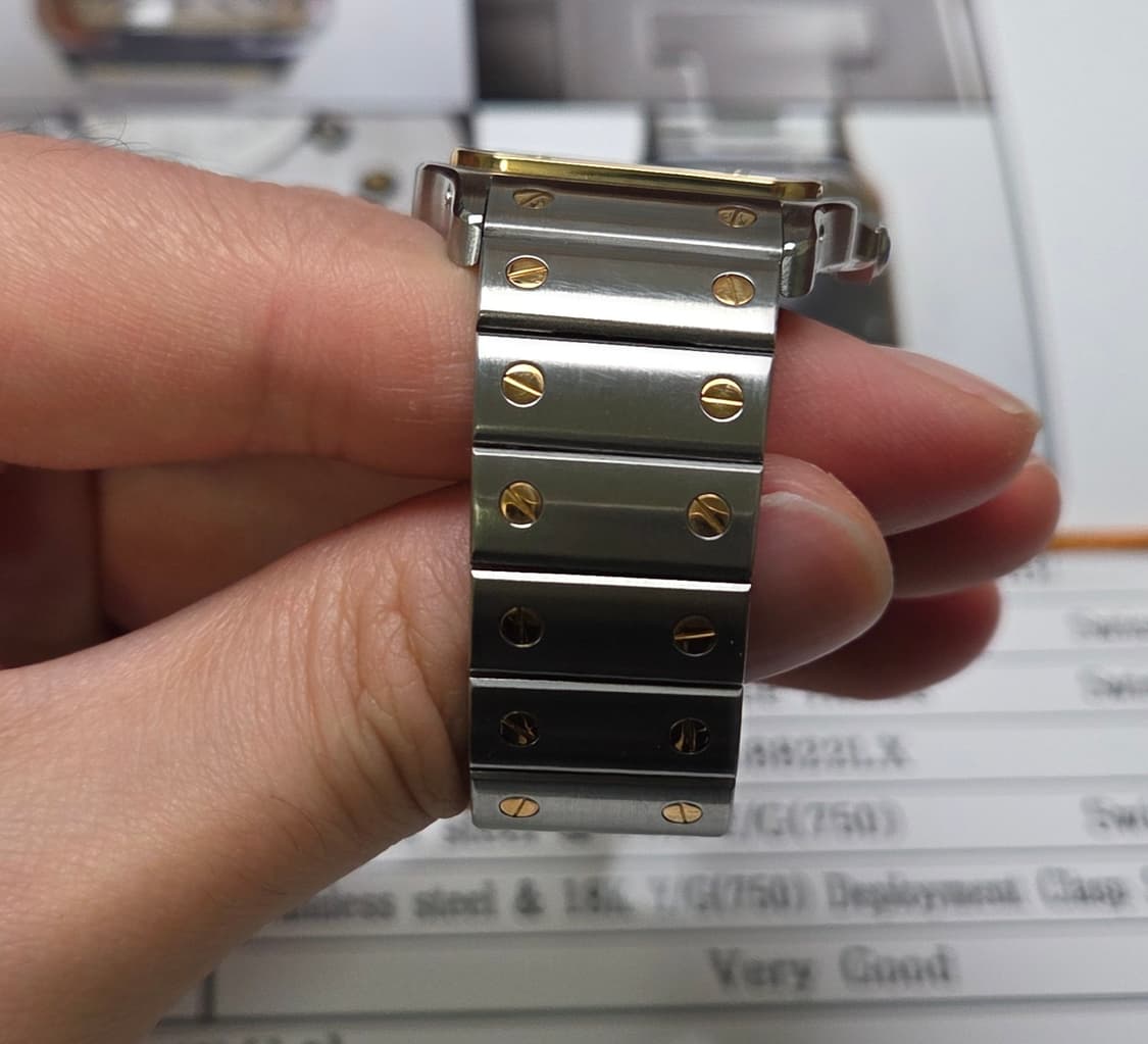 까르띠에 산토스 갈베 후기형 Ref.1566 18K콤비 쿼츠 남성용 (감 상품이미지7