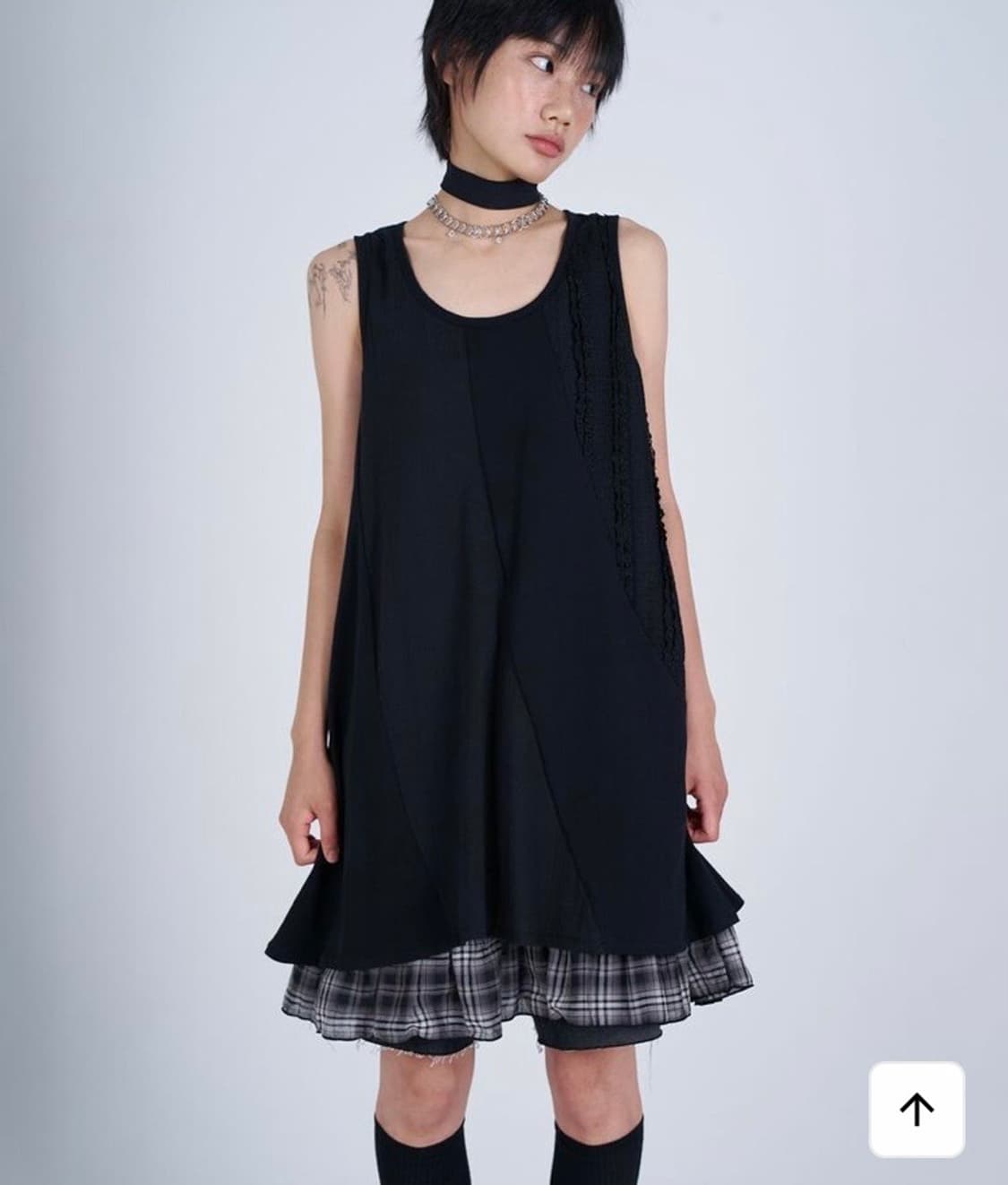 시오 레이어드 원피스 SIO SLIT LAYERED ONE PIECE  상품이미지2