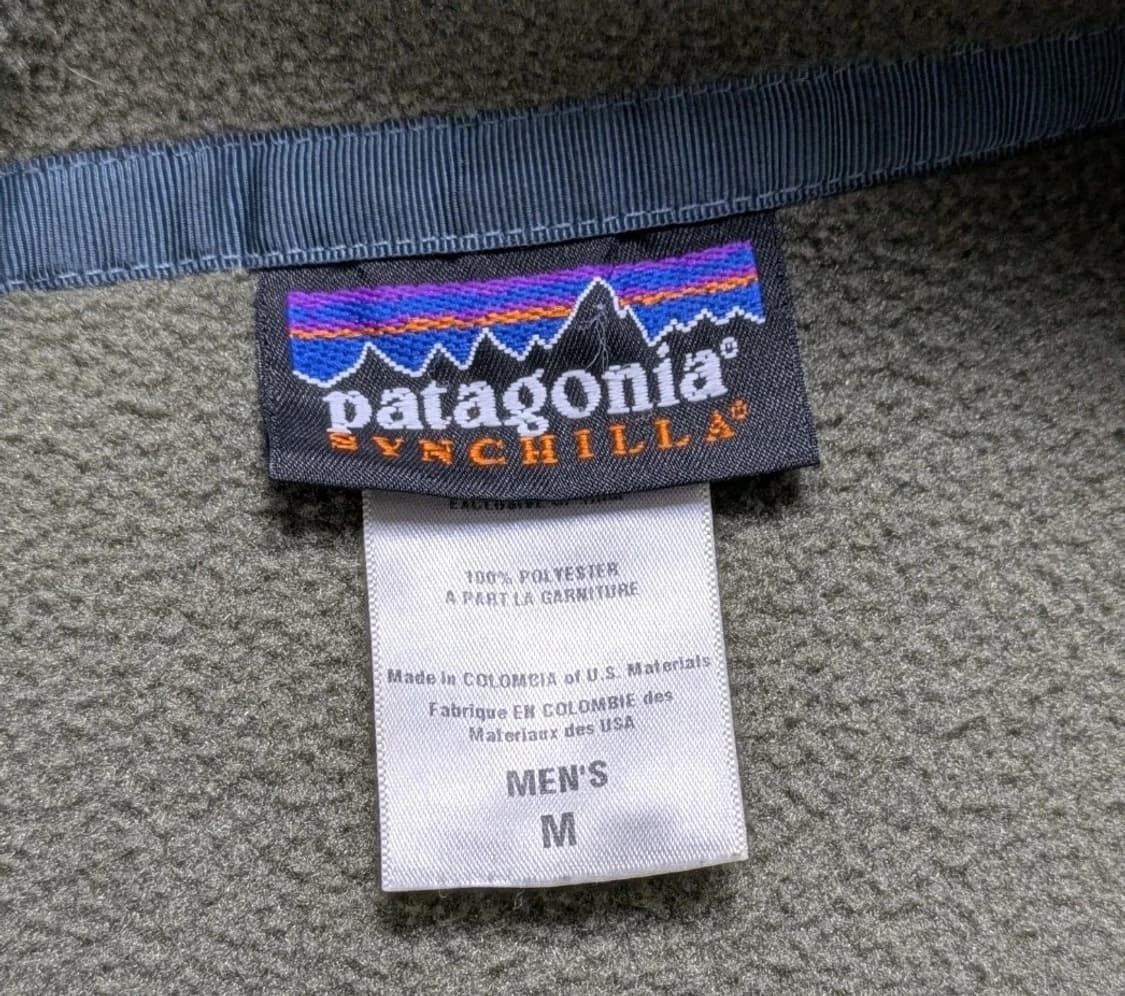 00s 파타고니아 신칠라 스냅-T 올리브/브라운 콜롬비아 상품이미지3