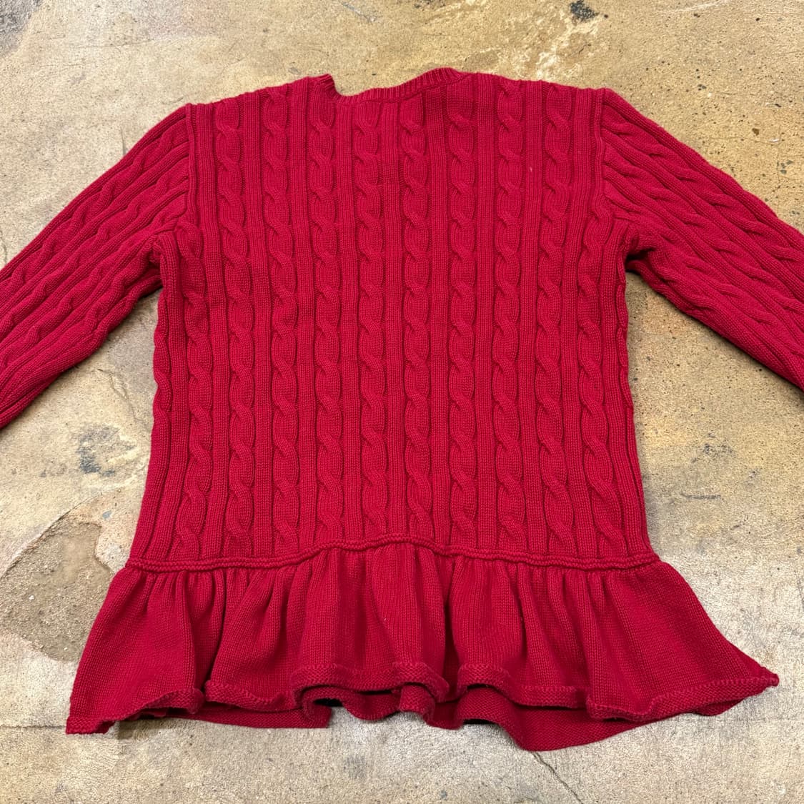 폴로 랄프로렌 레드 니트 가디건  상품이미지4