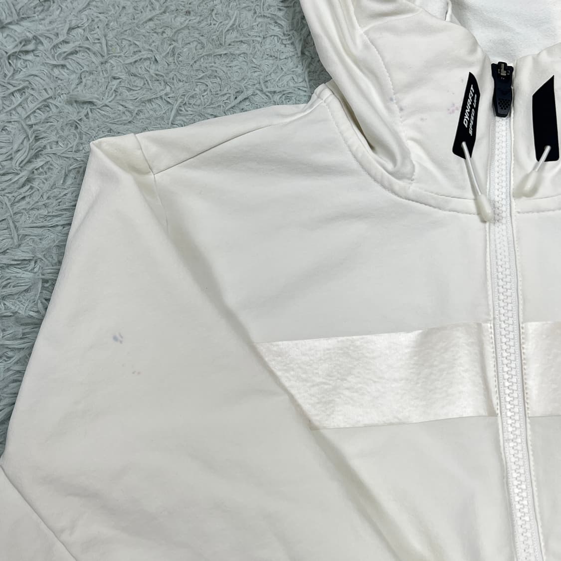 다이나핏 여성 트레이닝 후드 바람막이 화이트 M 상품이미지9