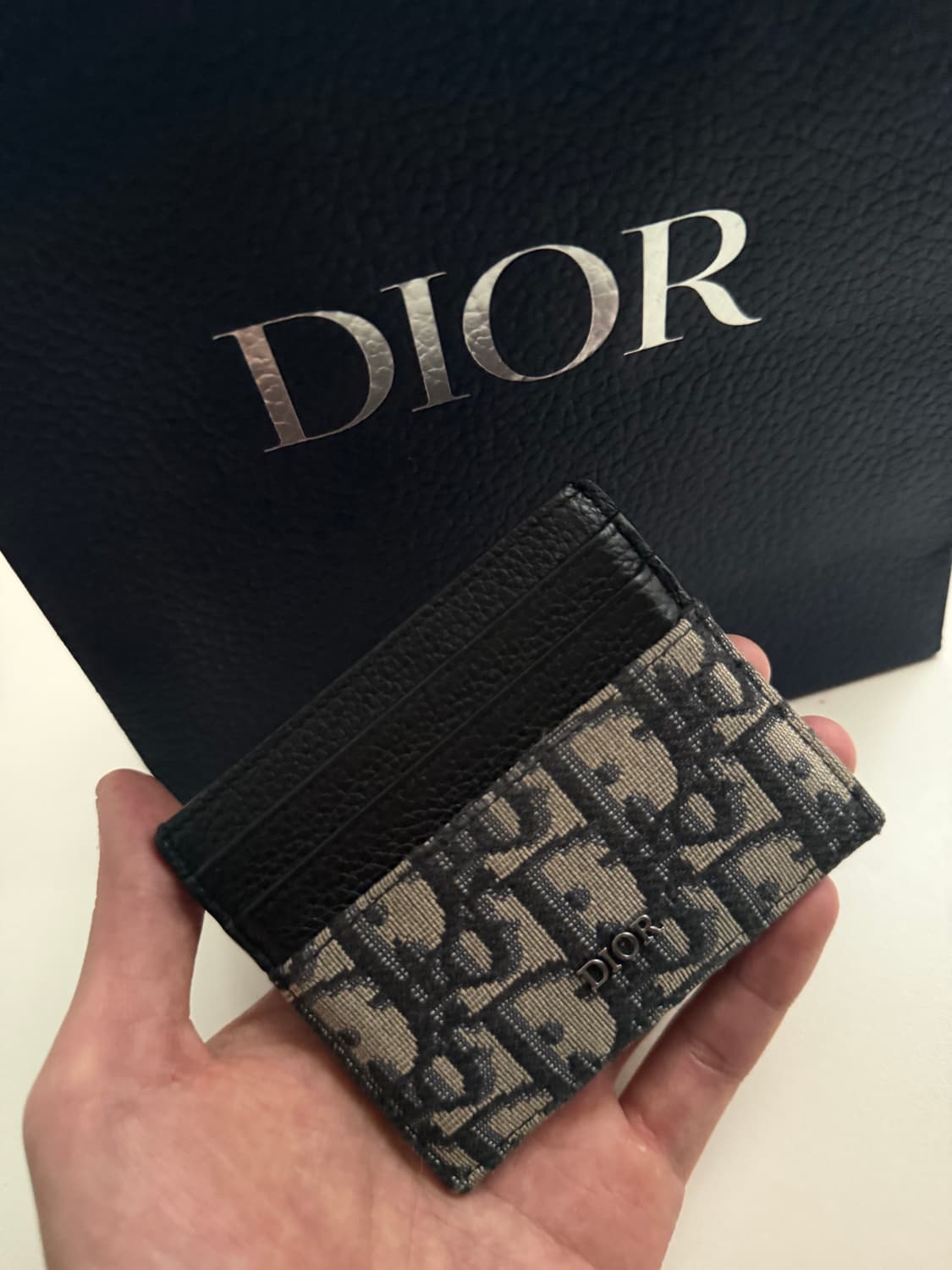 디올 오블리크 카드지갑 급처 상품이미지1