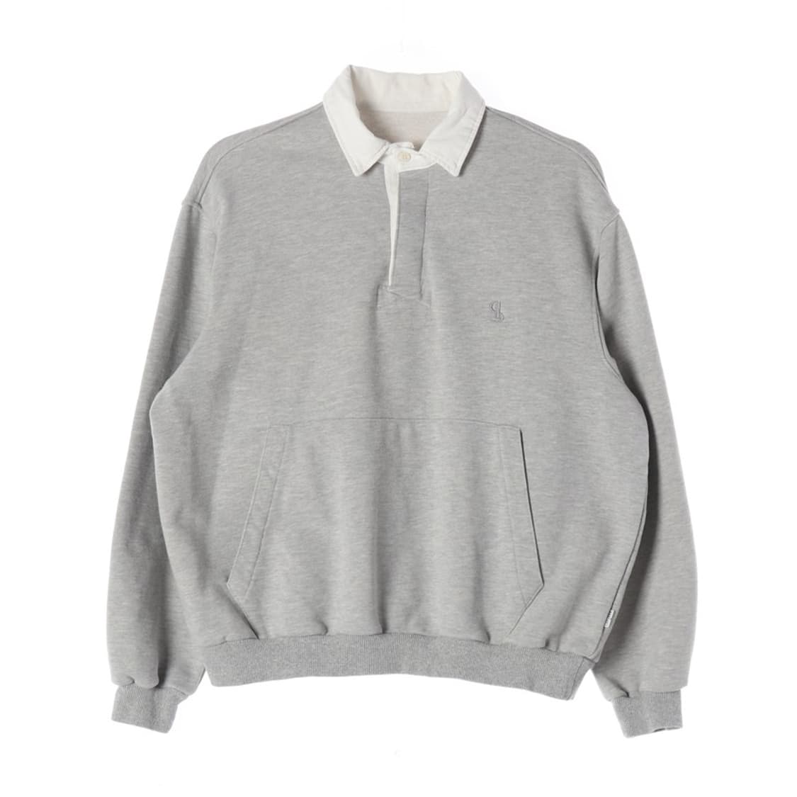 라퍼지스토어 헤비웨이트 럭비 카라 맨투맨 그레이 M 상품이미지1