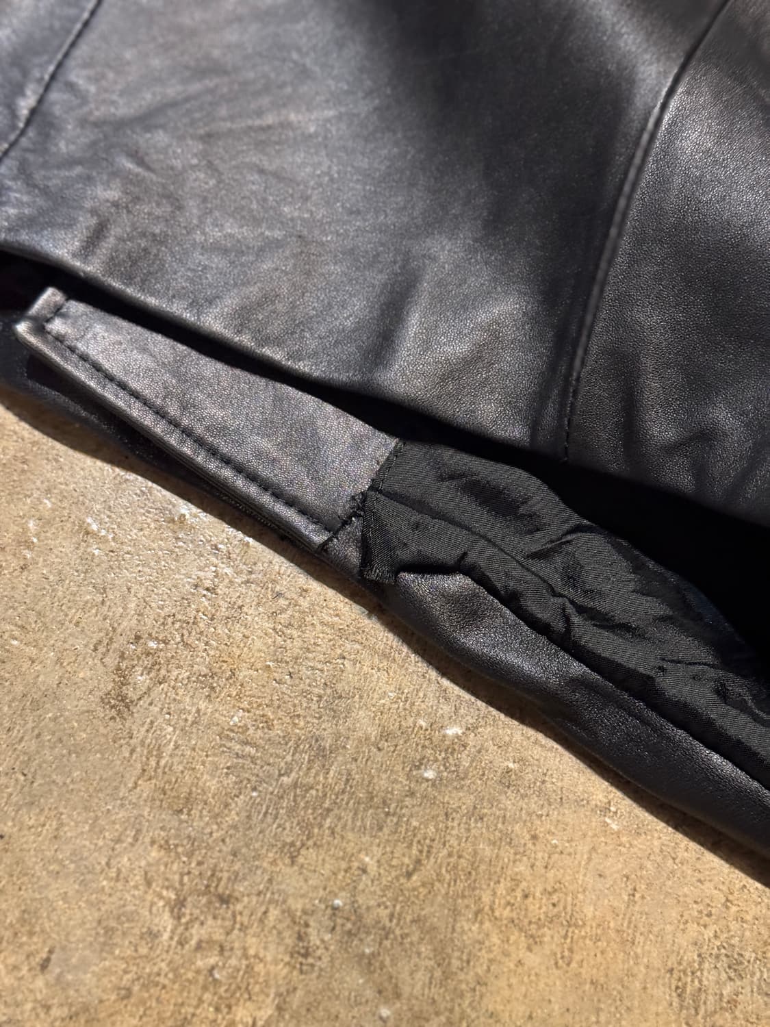 M-L ) EL SACE Double Breasted Leather JK 상품이미지6