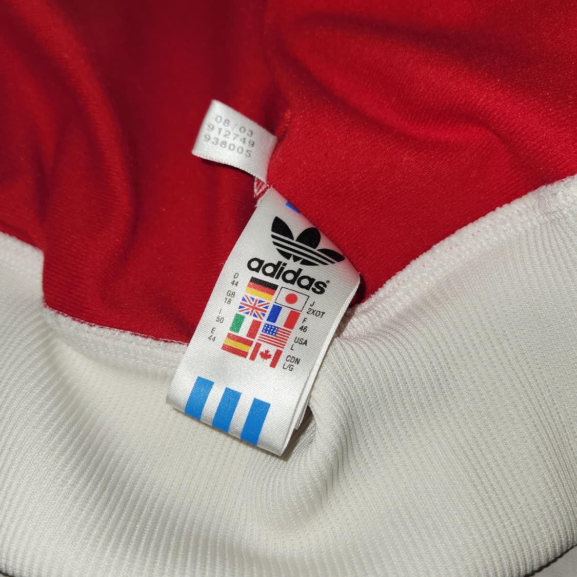 아디다스 체리레드 트랙탑 져지 상품이미지2