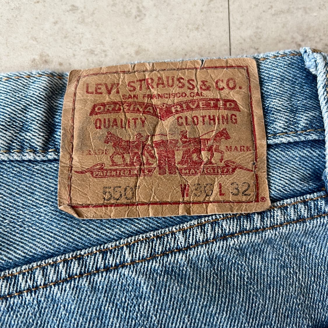 빈티지 00s Levi's 550 데님 쇼츠 상품이미지5