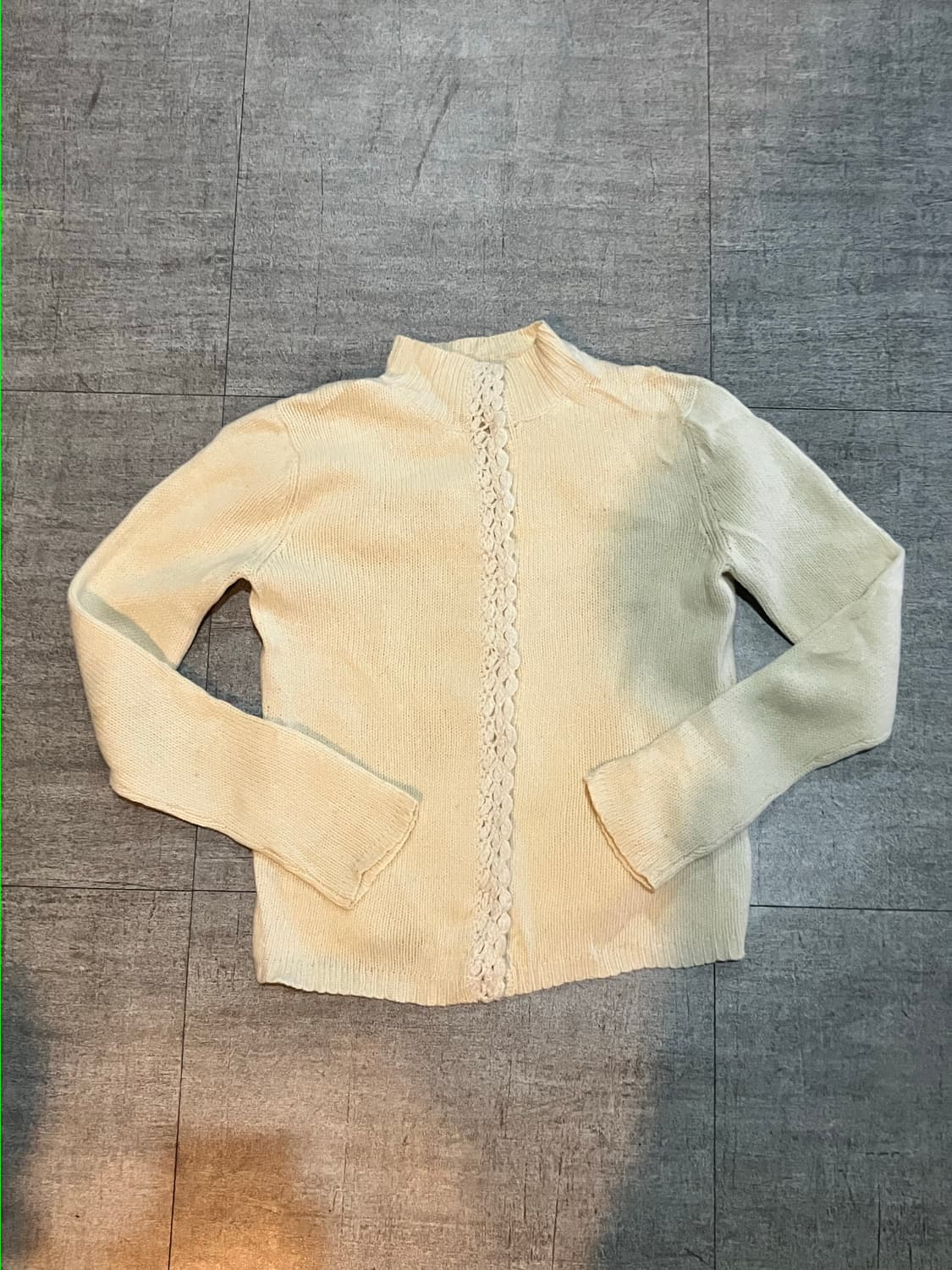 일본빈티지 Commecaism 하구미모리걸 할메카지 니트가디건 상품이미지1