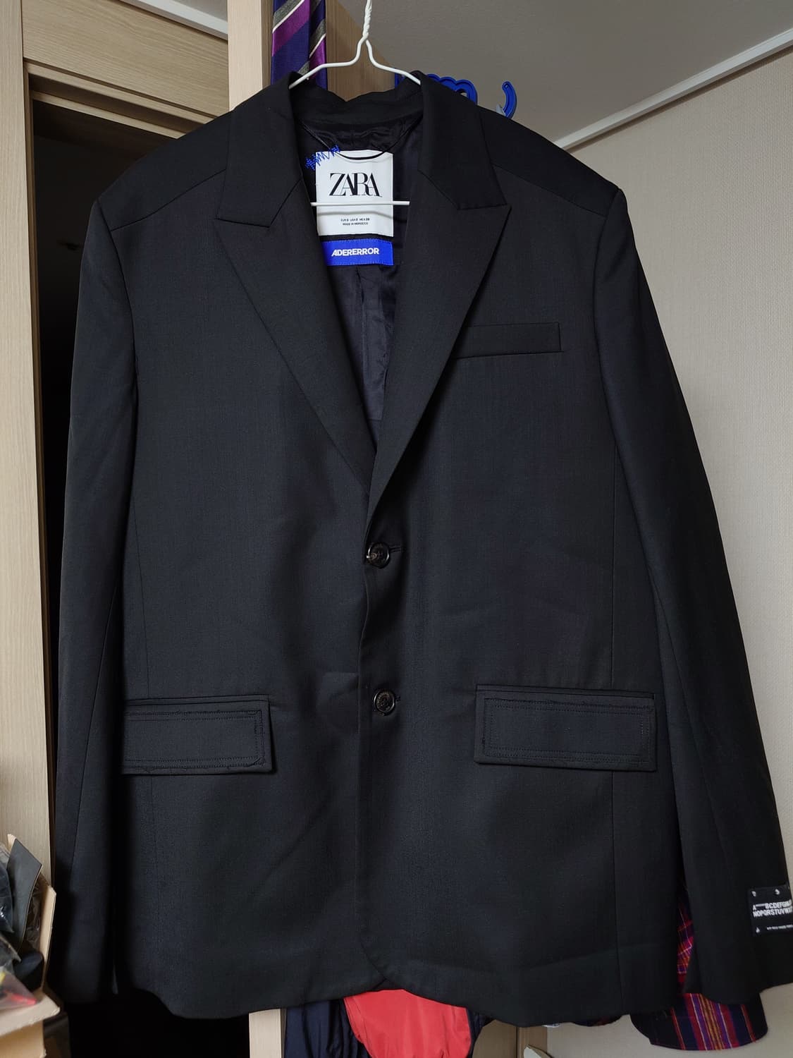 [S] 자라 아더에러 콜라보 오버사이즈 블랙 블레이저 자켓 상품이미지1
