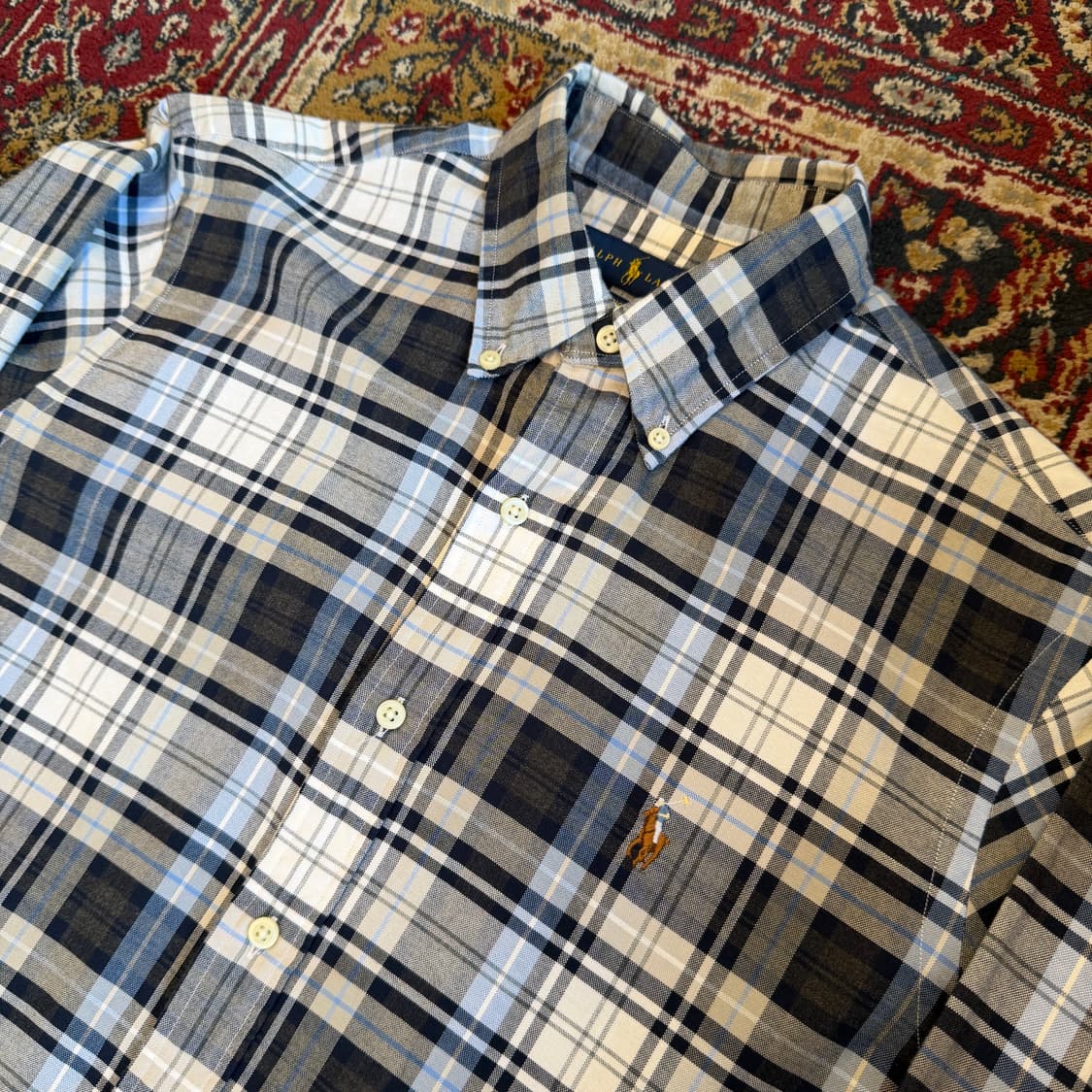 폴로 랄프로렌 클래식 핏 체크 셔츠 [ 100 ] 상품이미지2