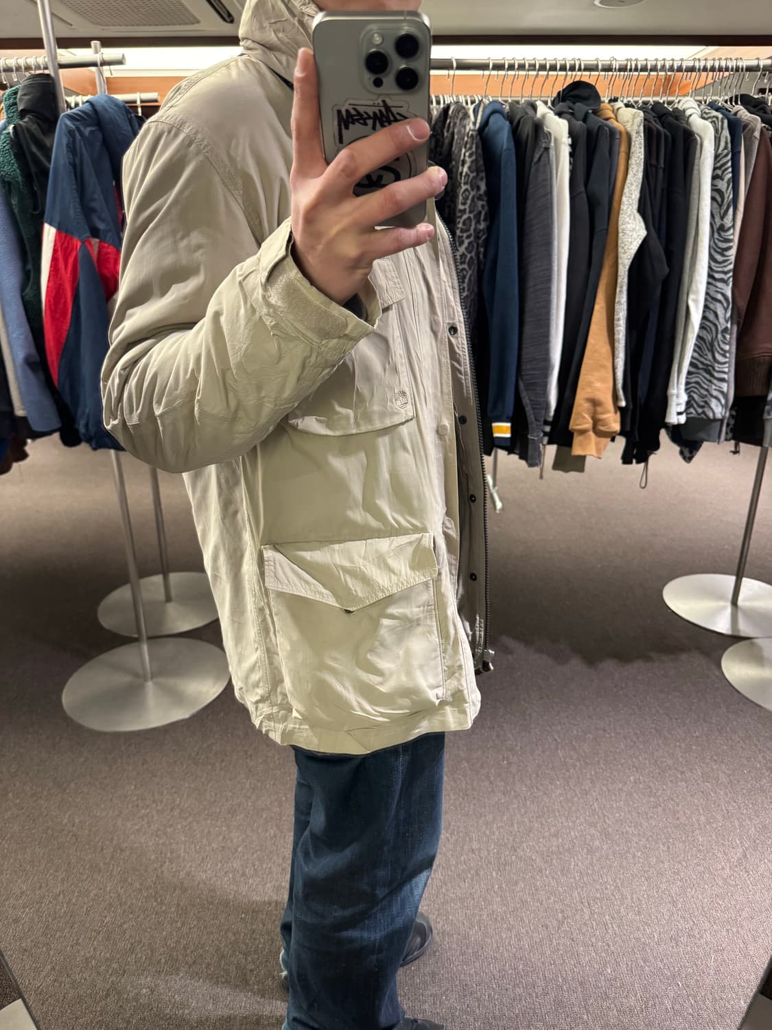 S)팀버랜드 빈티지 베이지 야상 자켓 상품이미지2