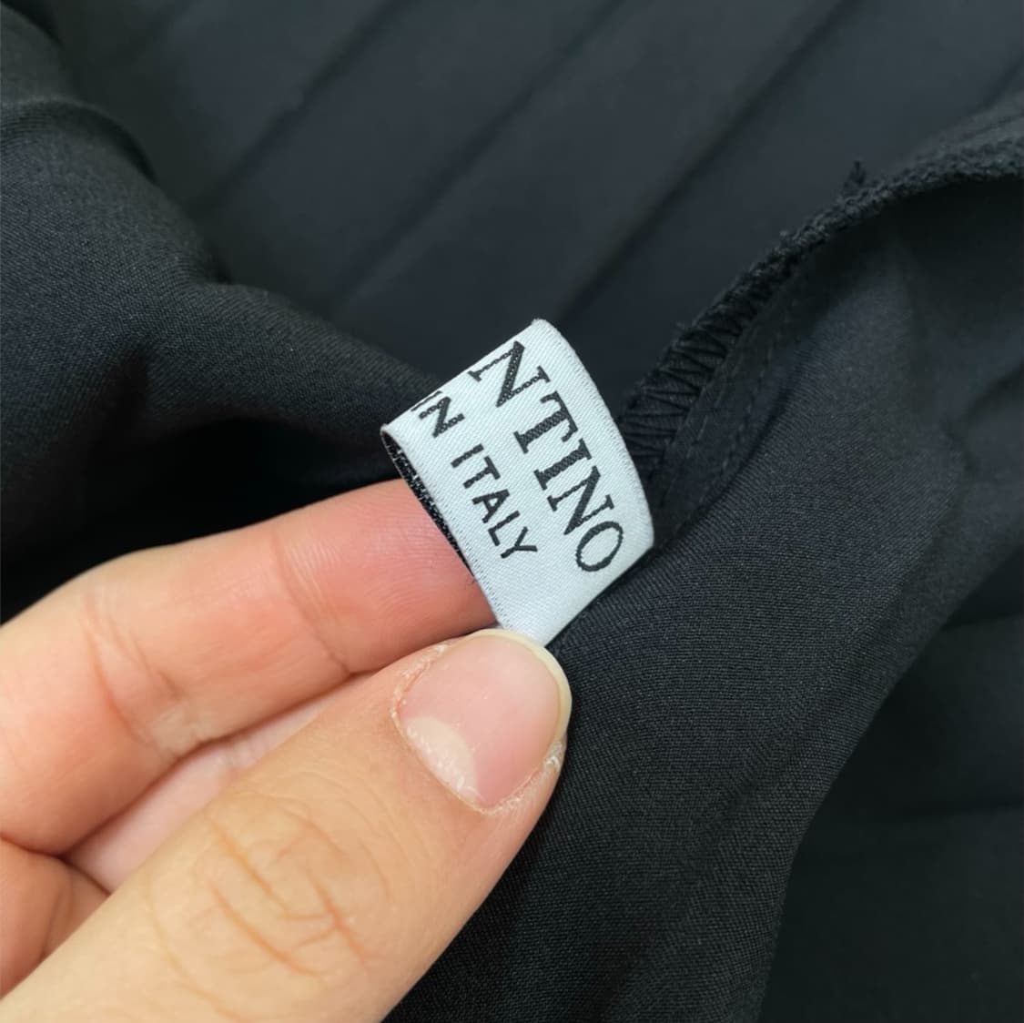 발렌티노 Valentino 블랙 벨트 디테일 플리츠 롱 스커트 S 상품이미지6