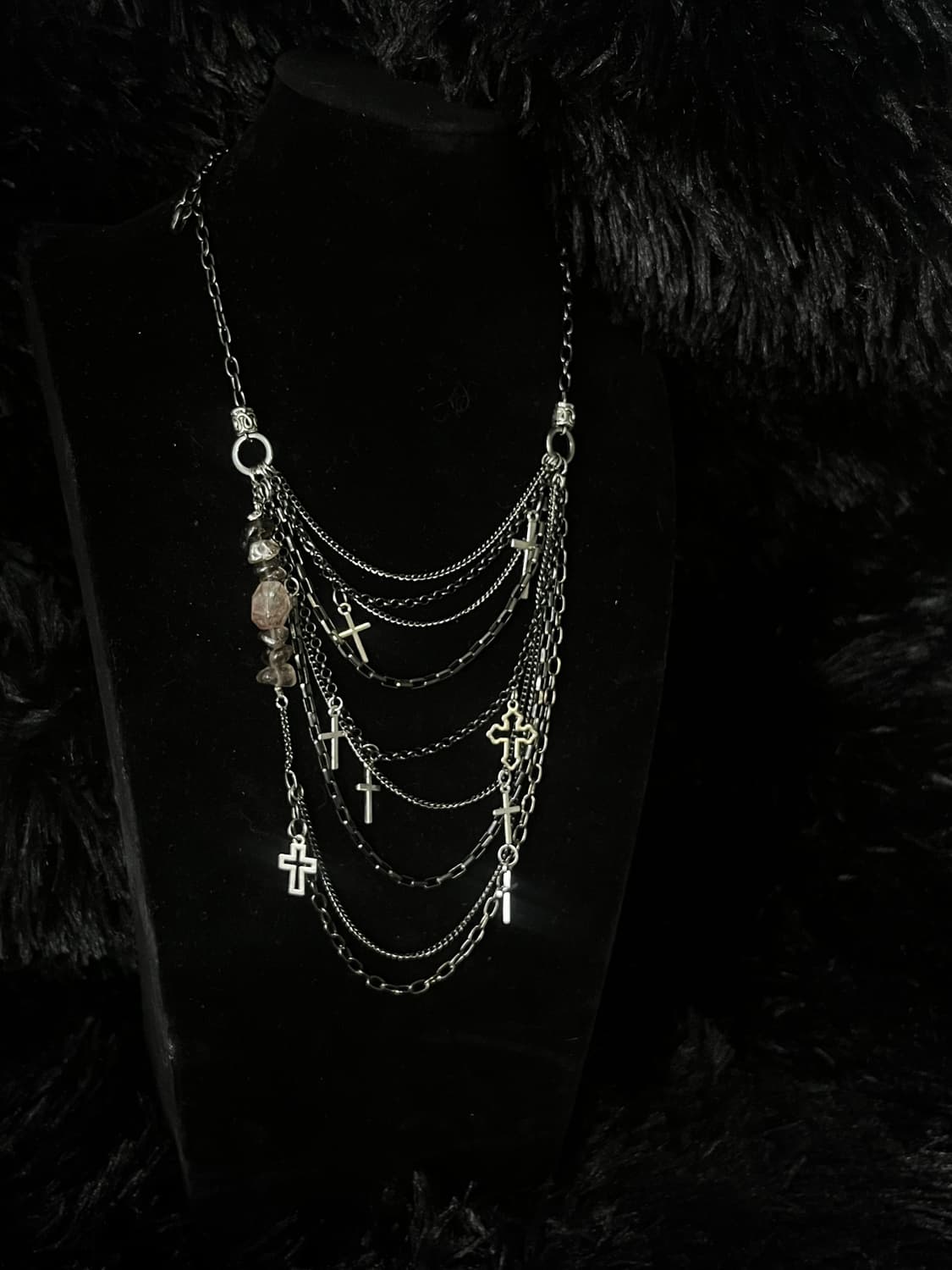 Layering cross custom necklace  상품이미지3