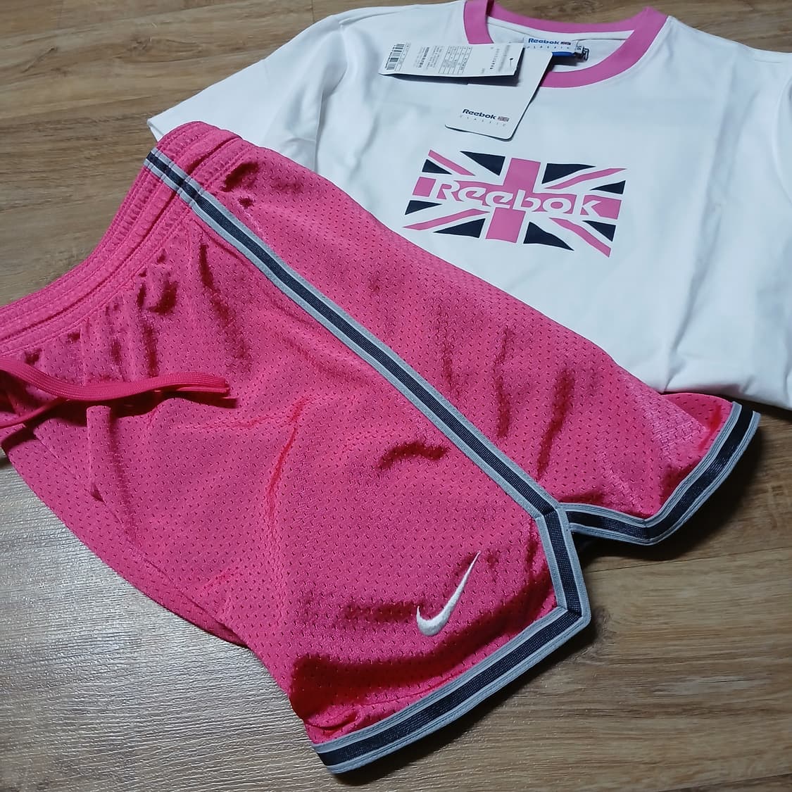 nike 나이키 핑크 분홍 매쉬 반바지 쇼츠 남녀공용 상품이미지1