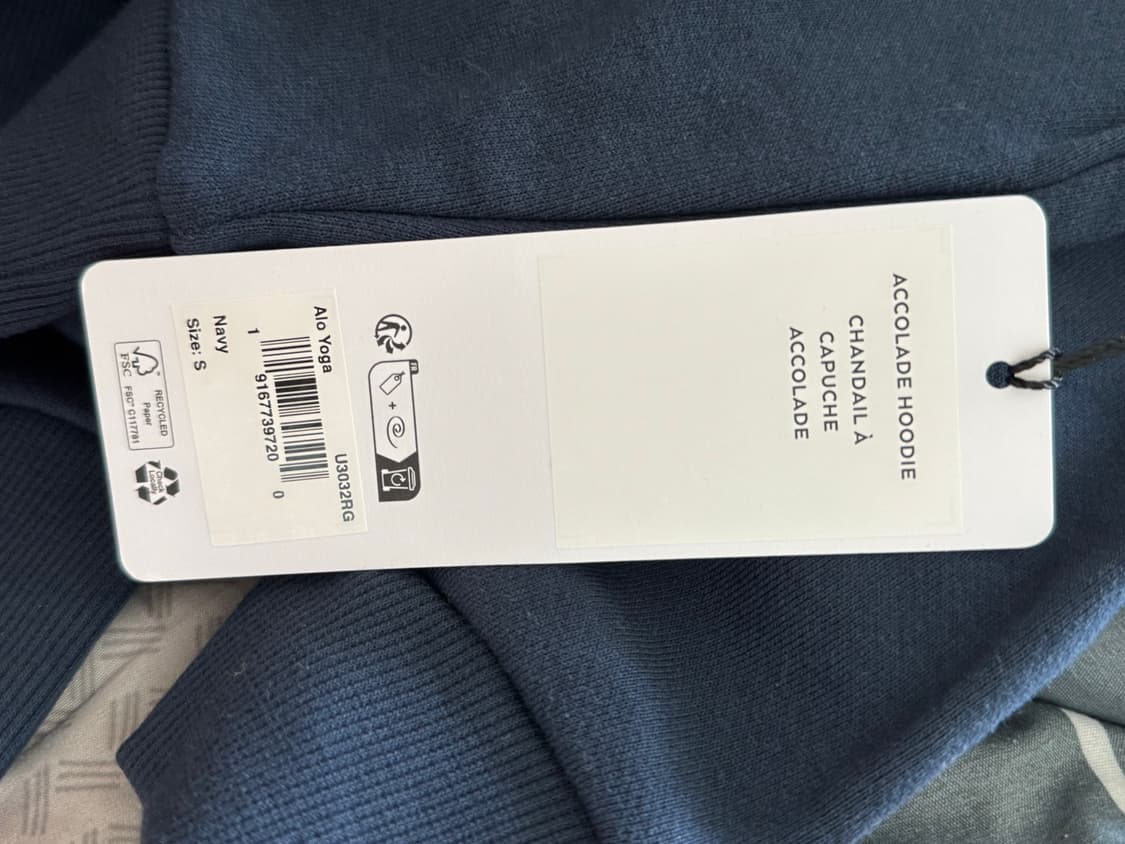 알로 Alo Yoga Accolade Hoodie Navy 상품이미지2