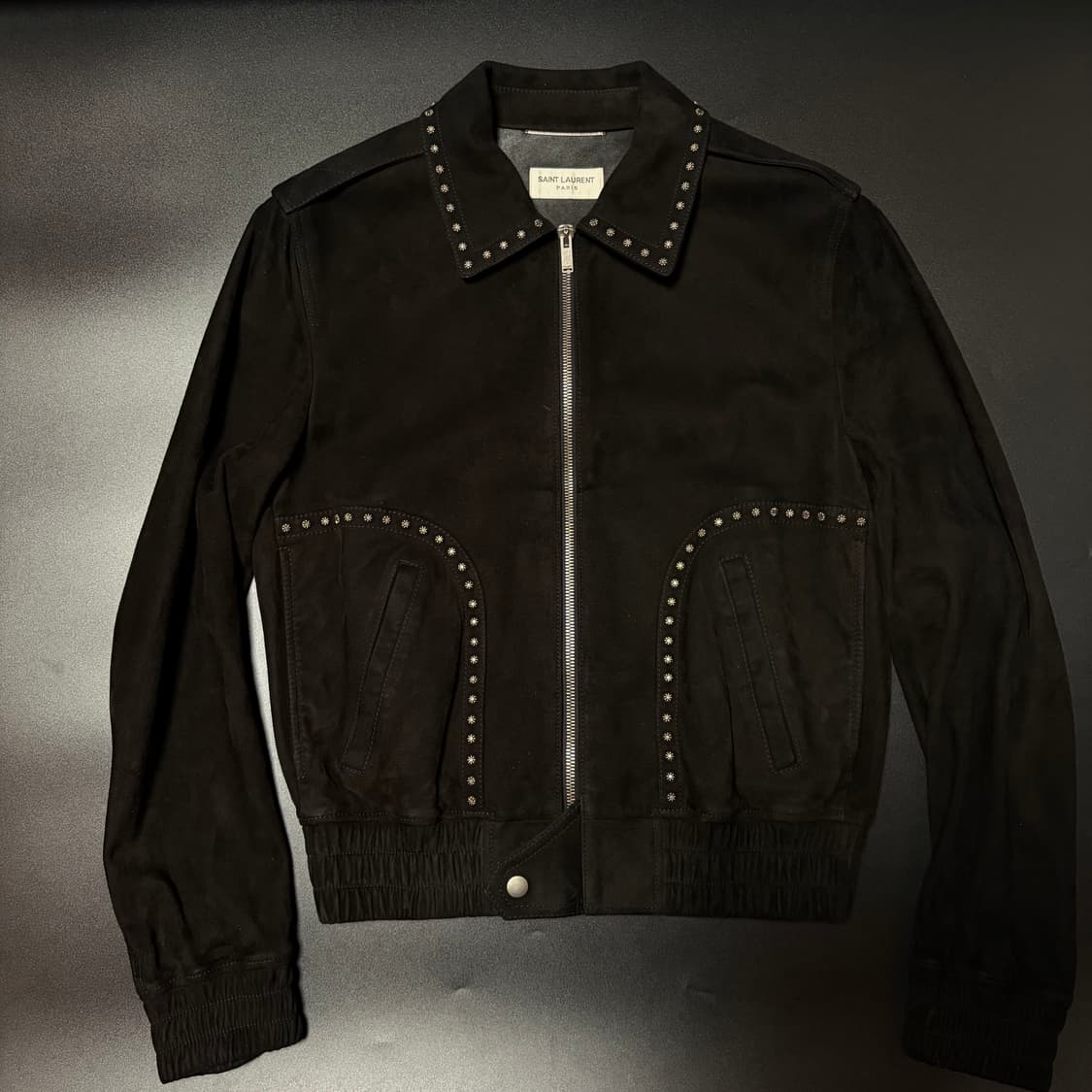 (46) 생로랑 스터드 스웨이드 자켓 상품이미지2