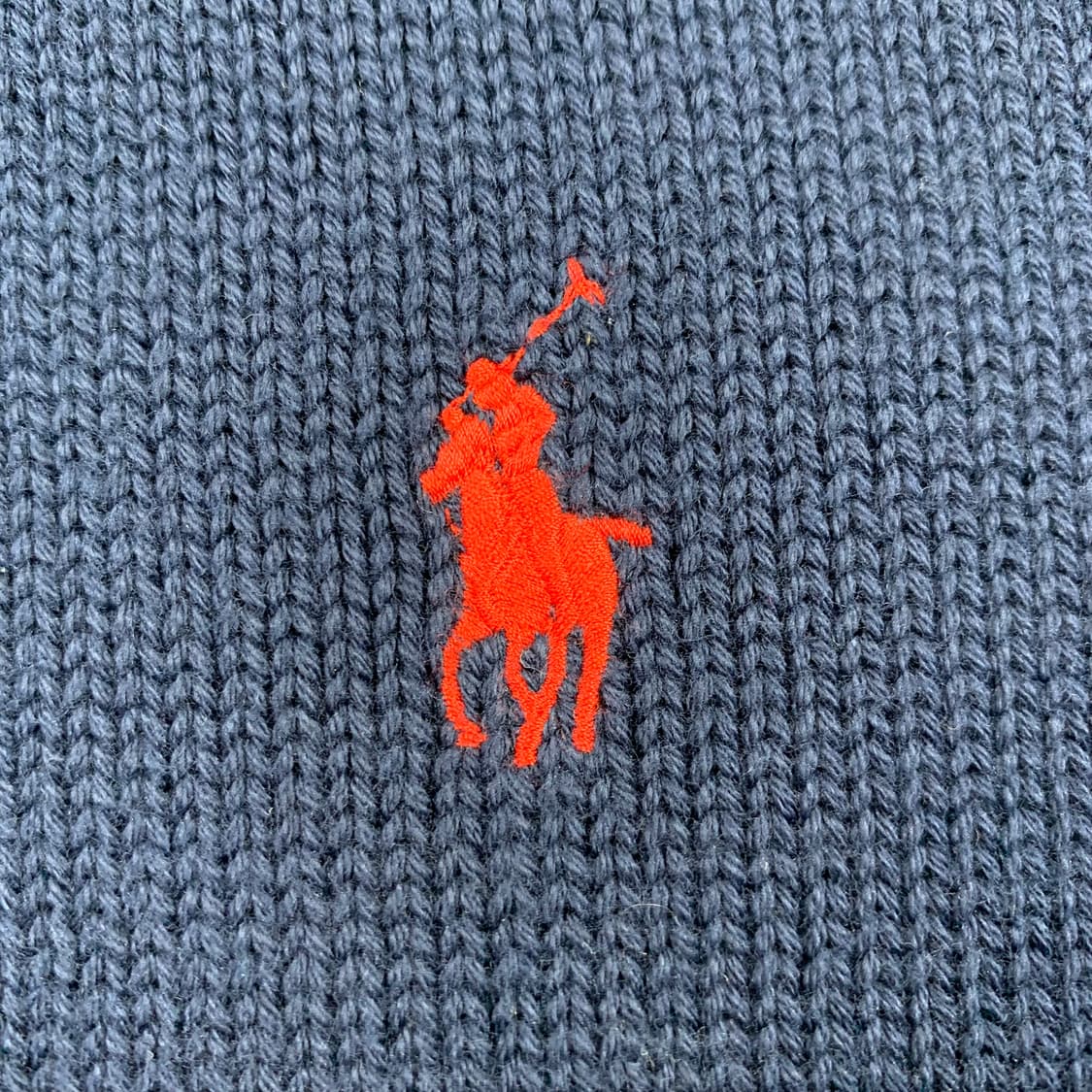 폴로 랄프로렌 신형 포니로고 코튼 니트 네이비 (QR인증) 상품이미지3