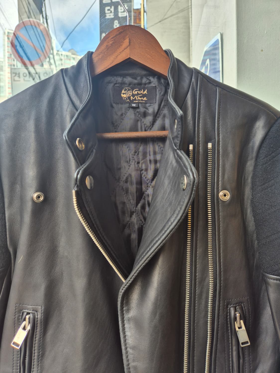 Gold Mine 가죽 라이더 자켓입니다 상품이미지7