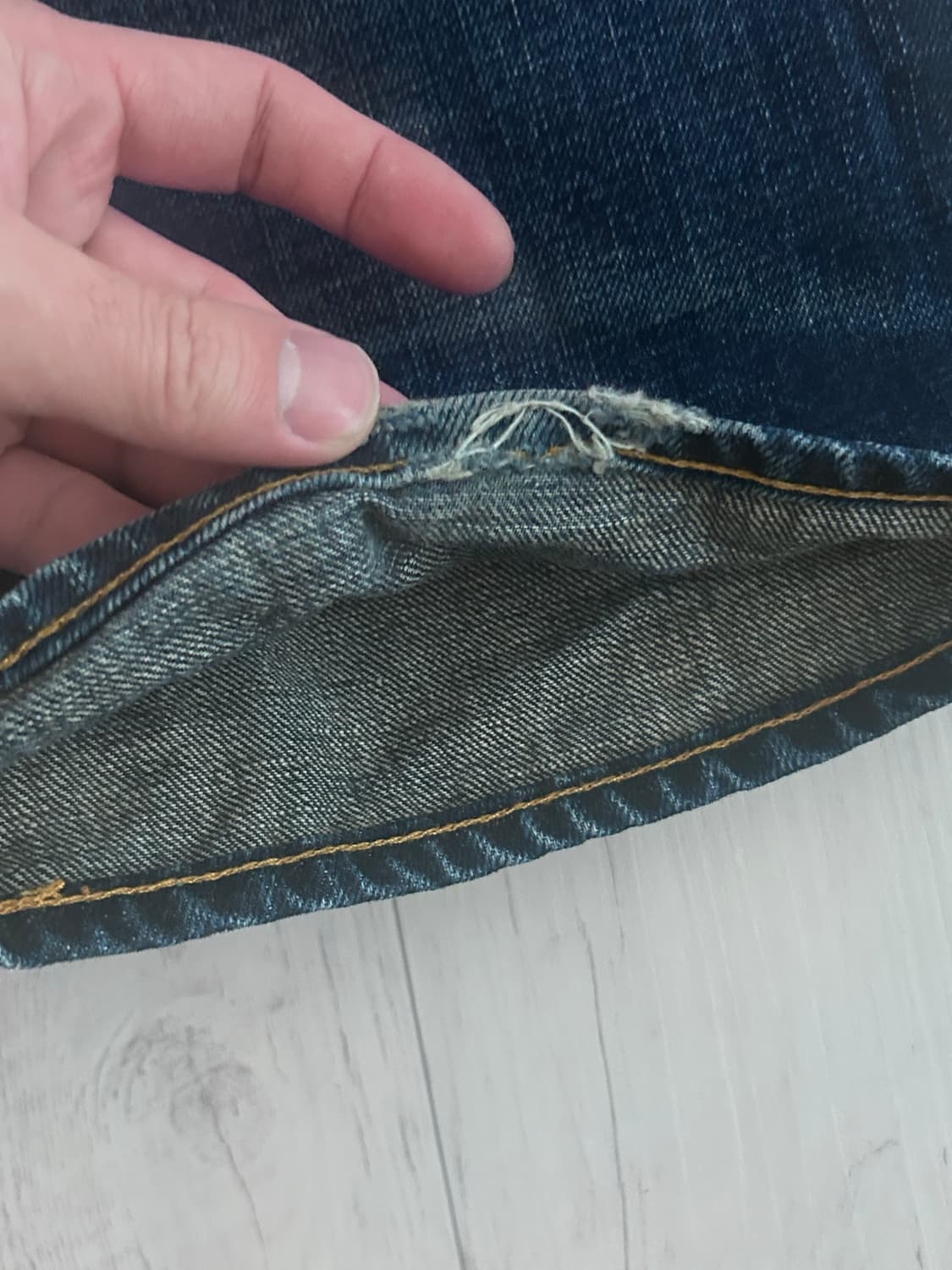 RRL 기빈스 빈티지 파이브 포켓 데님 진 33x34 상품이미지4