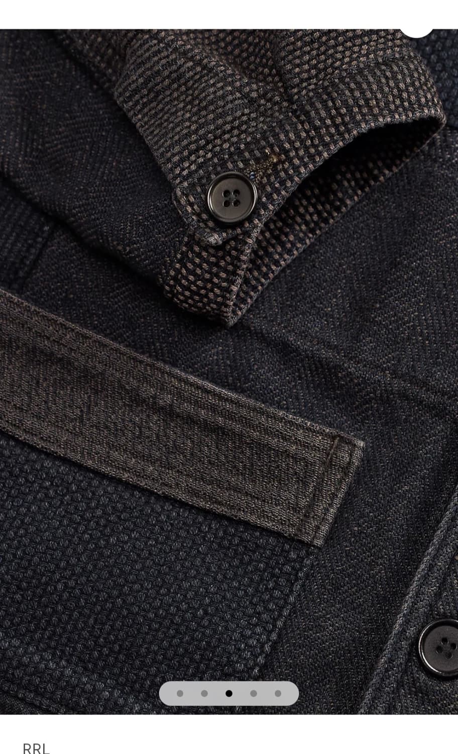 rrl 리미티드 사시코 패치워크 인디고 자켓 xl 상품이미지3
