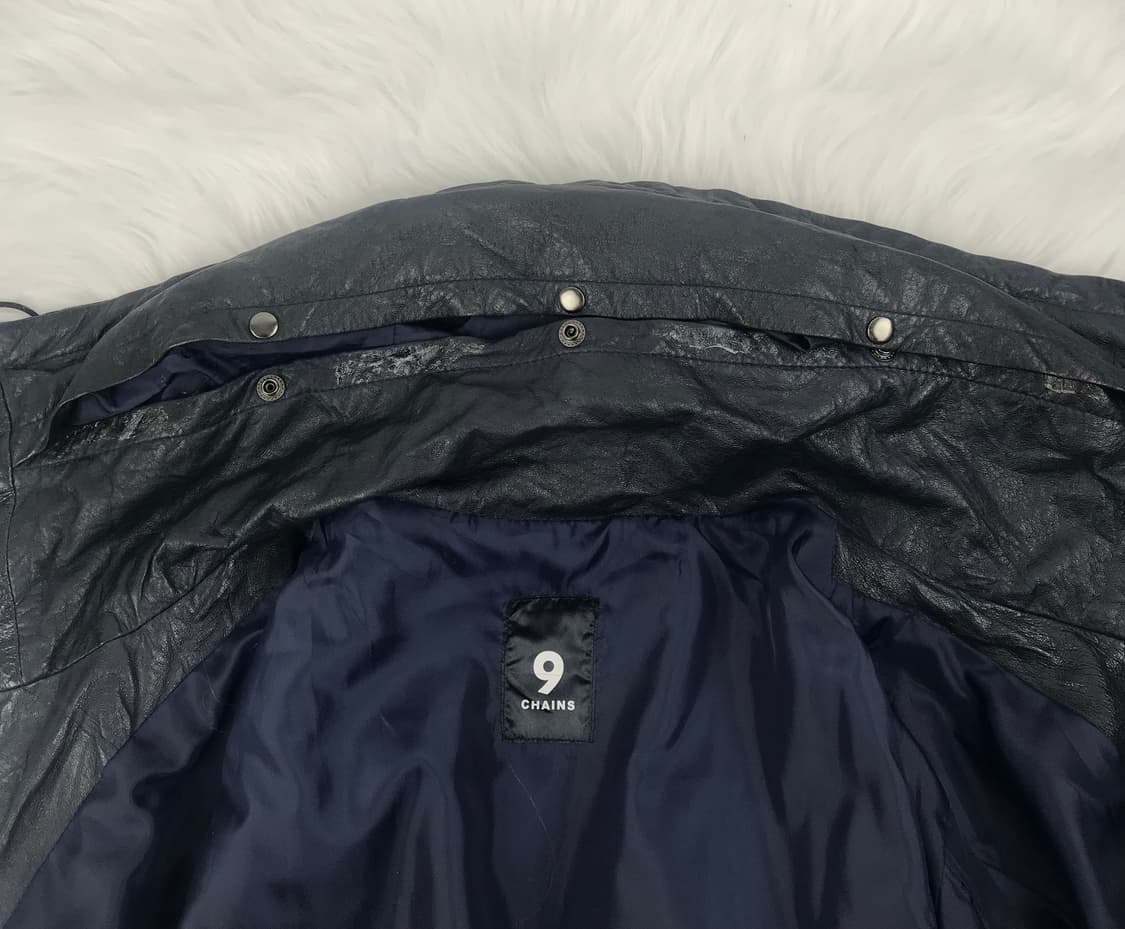 레더 집업 하이넥 바이커자켓 y2k 가죽트러커빈티지점퍼 라이더 펑크룩 상품이미지10