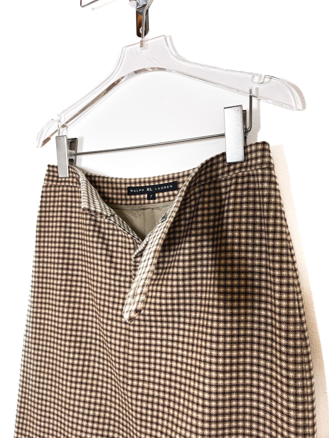 랄프로렌 울 체크 미디 스커트 상품이미지7