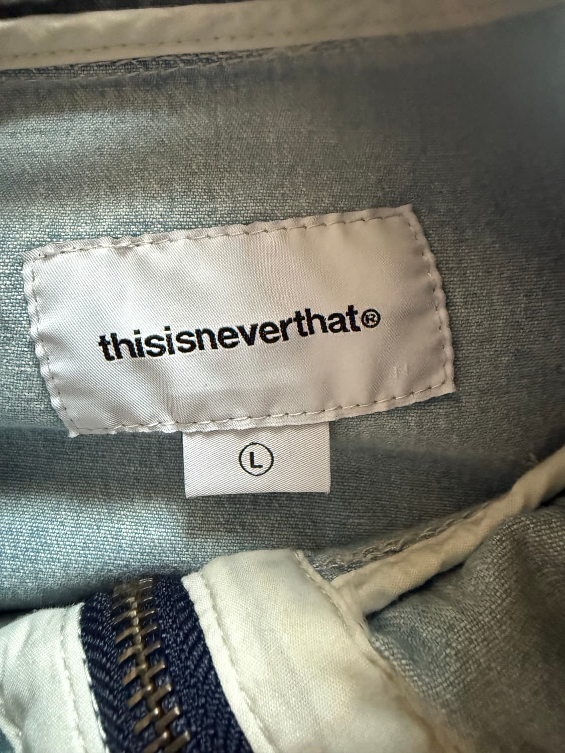 25fw 디네댓 thisisneverthat 데님 아노락 상품이미지2