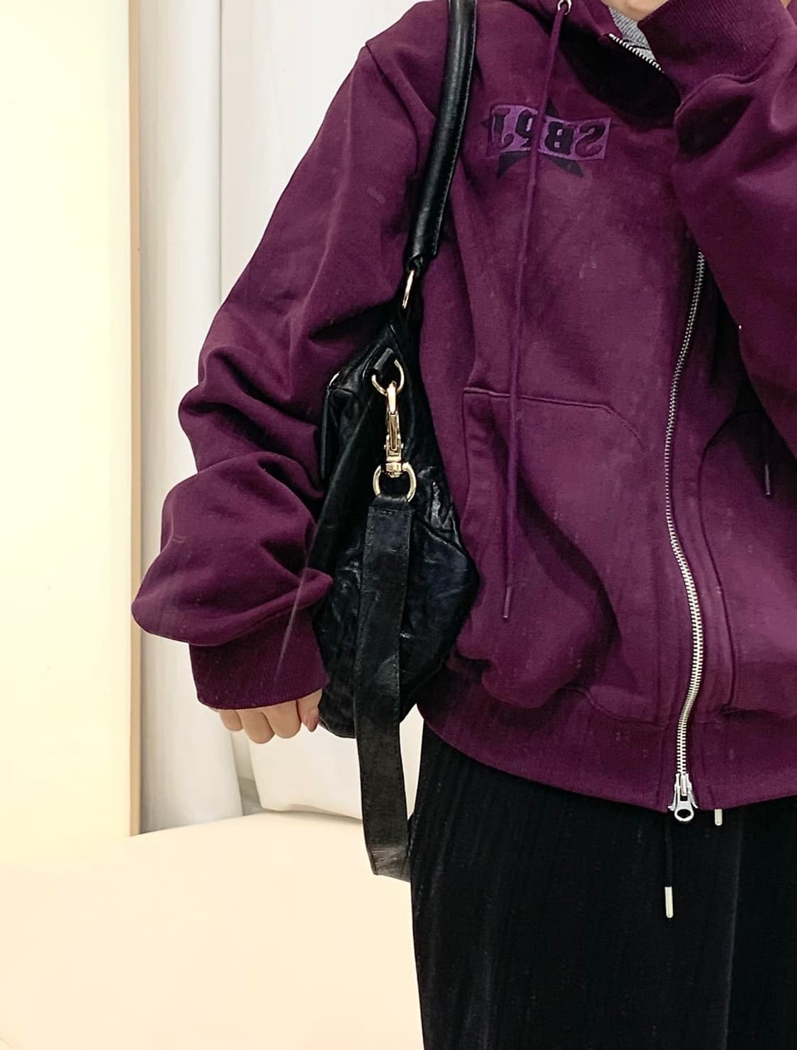 지방시 판도라 링클 레더 숄더백 (정품) 상품이미지1