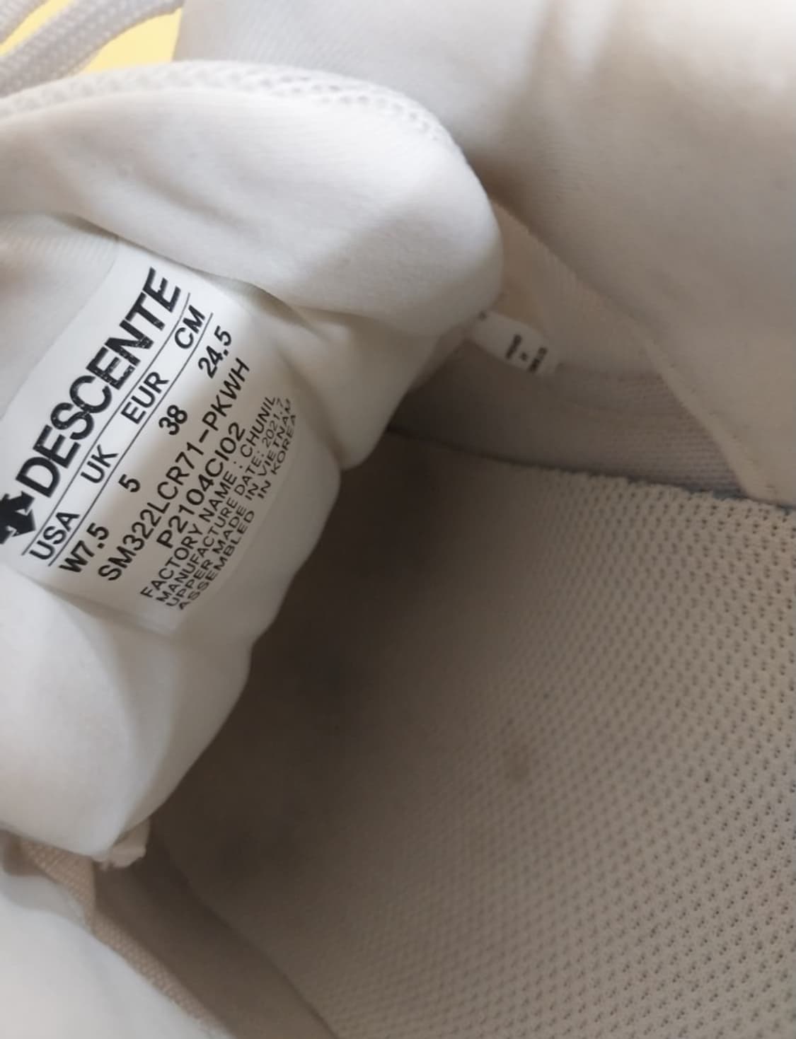 여성 데상트 시에나 데일리 스니커즈, 운동화 (245) 상품이미지8