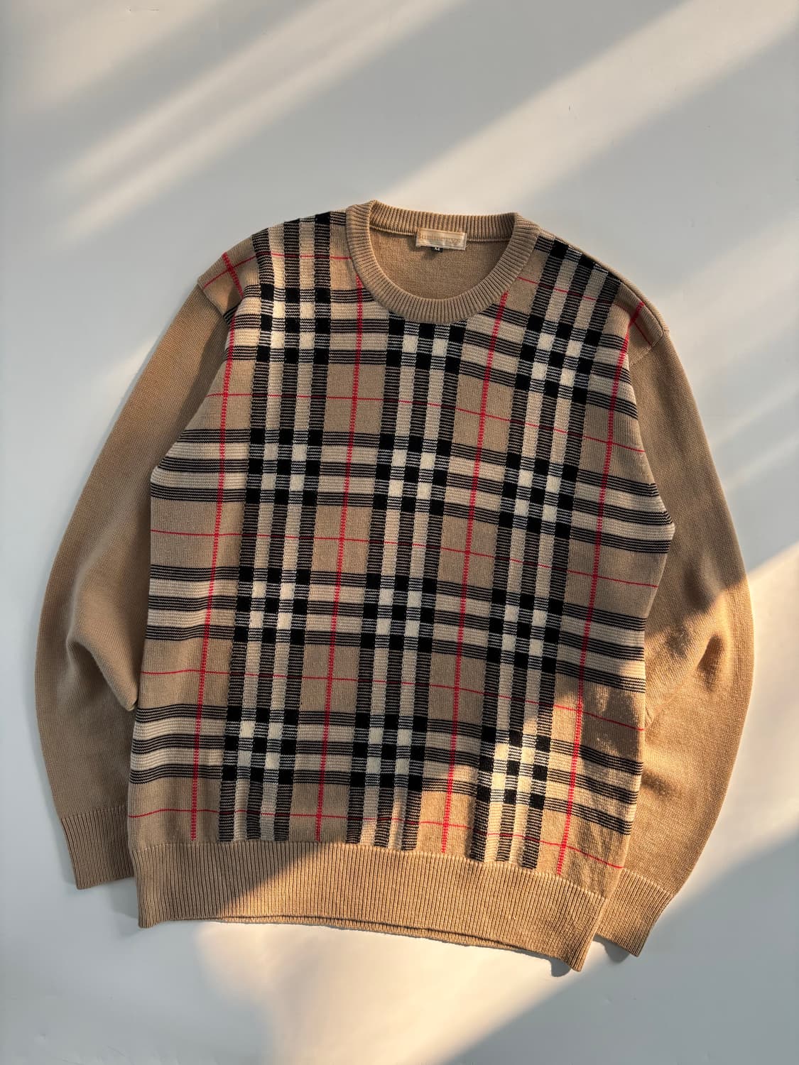 Burberry 버버리 90s 노바체크 울 니트 상품이미지2